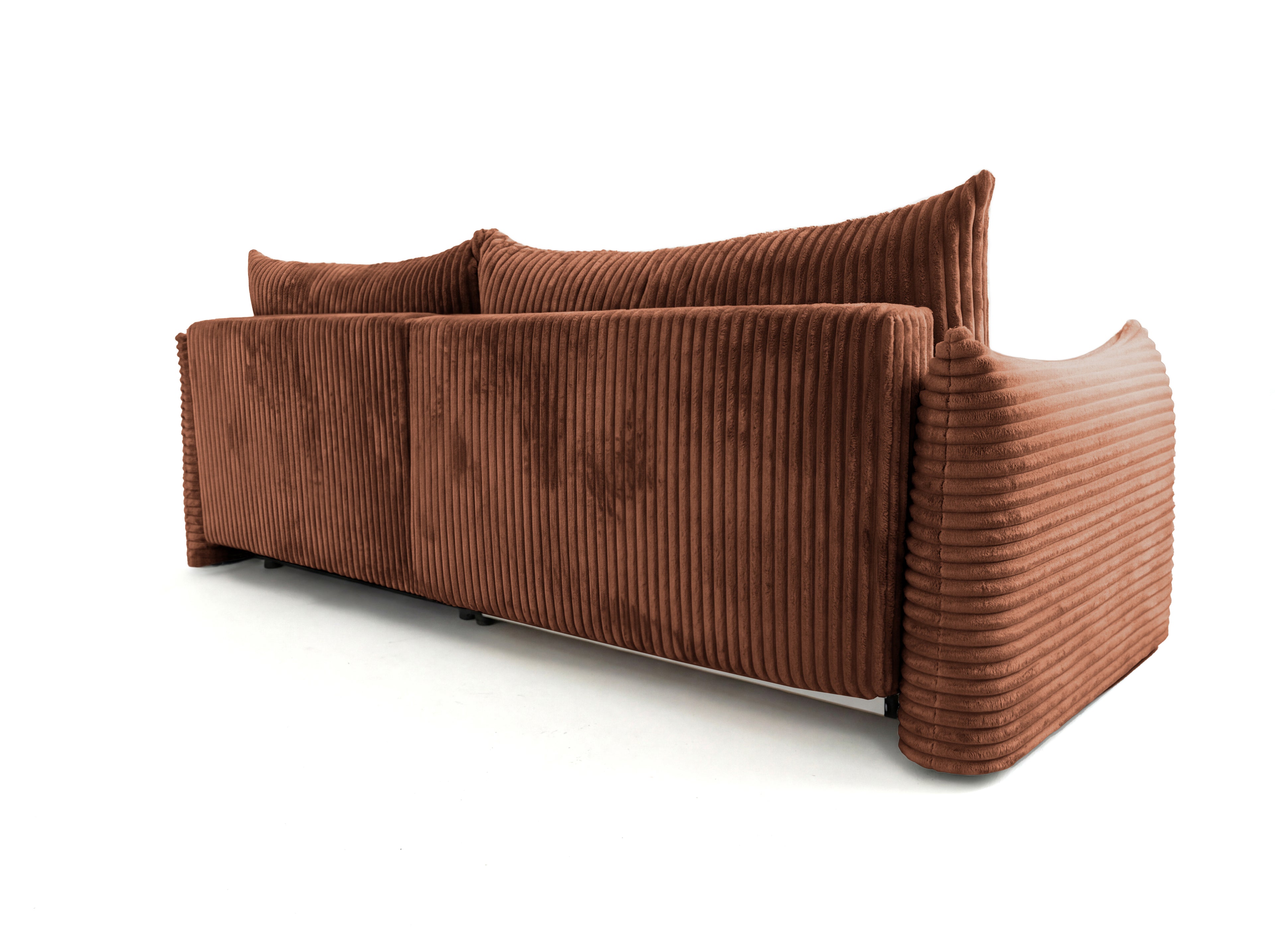 GLORIA 102.5'' Reversible Convertible Sectional Sofa - Terracotta