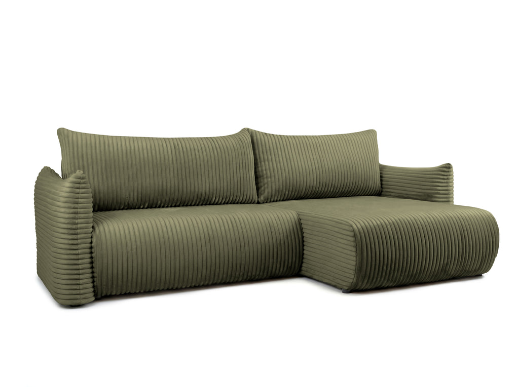 GLORIA 102.5'' Reversible Convertible Sectional Sofa - Green