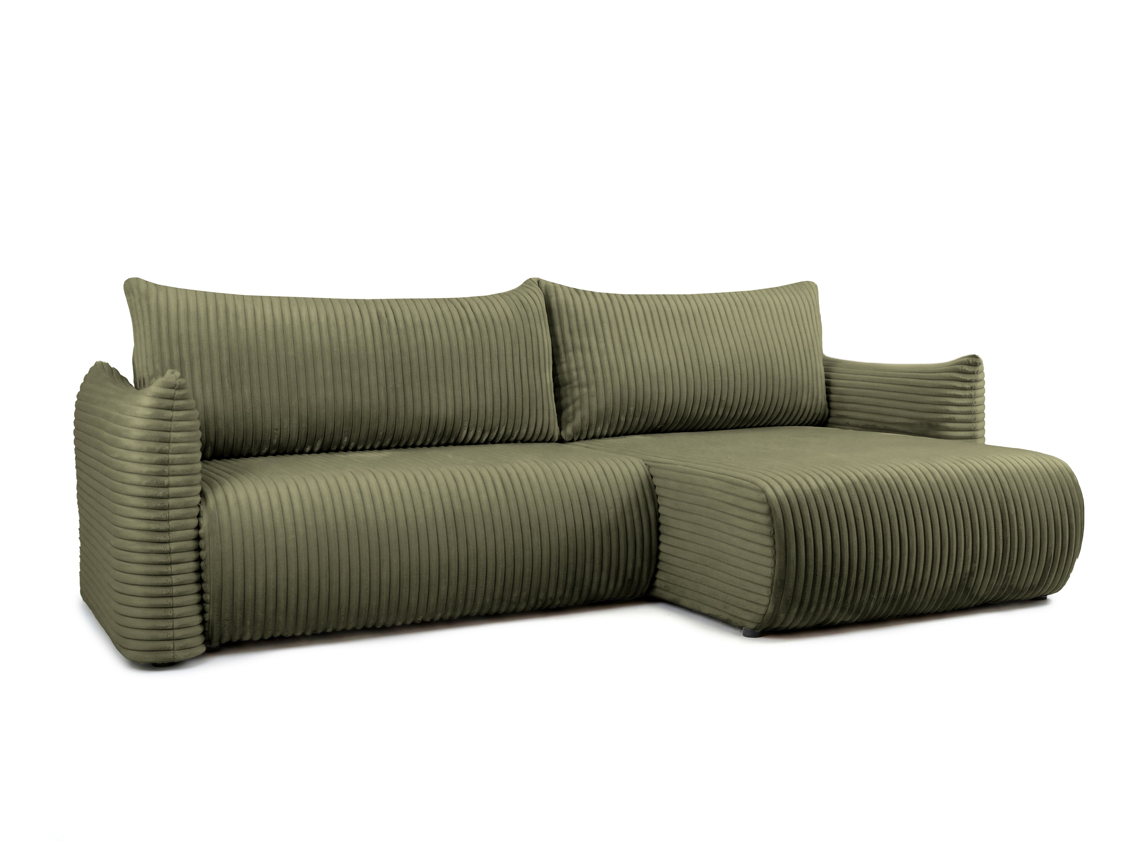 GLORIA 102.5'' Reversible Convertible Sectional Sofa - Green