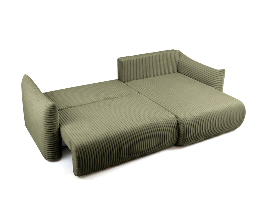 GLORIA 102.5'' Reversible Convertible Sectional Sofa - Green