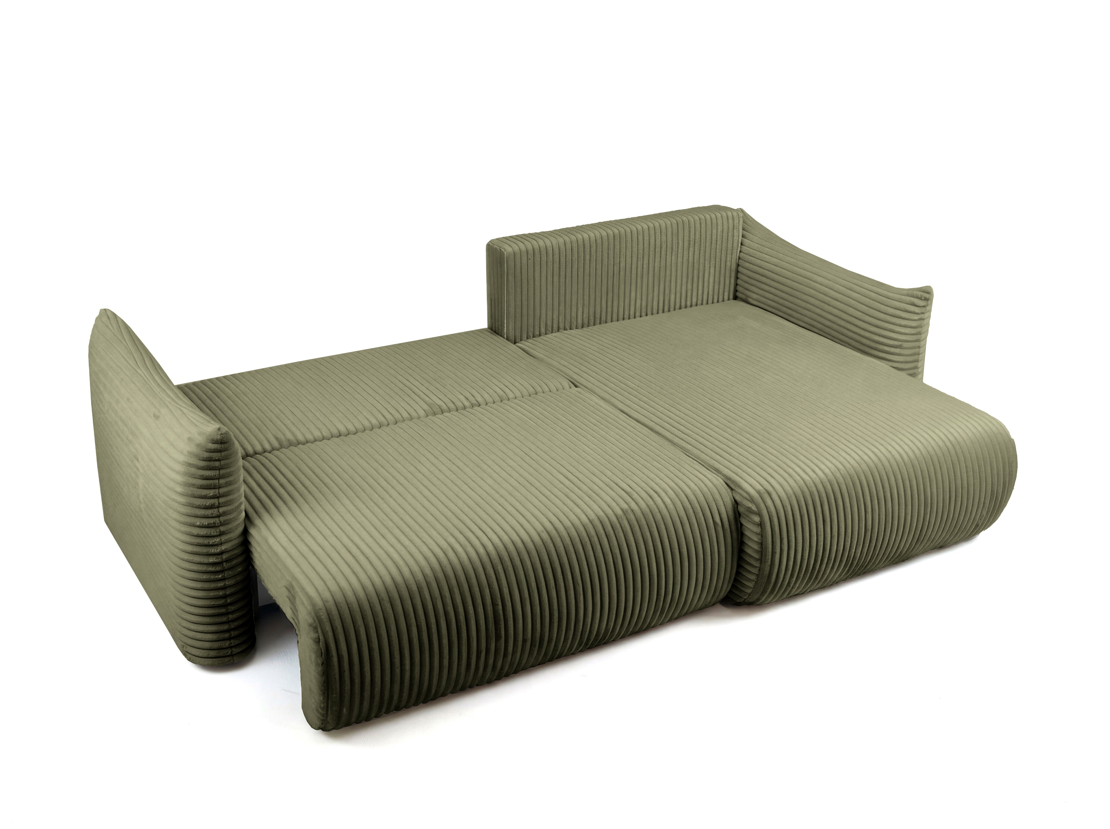 GLORIA 102.5'' Reversible Convertible Sectional Sofa - Green