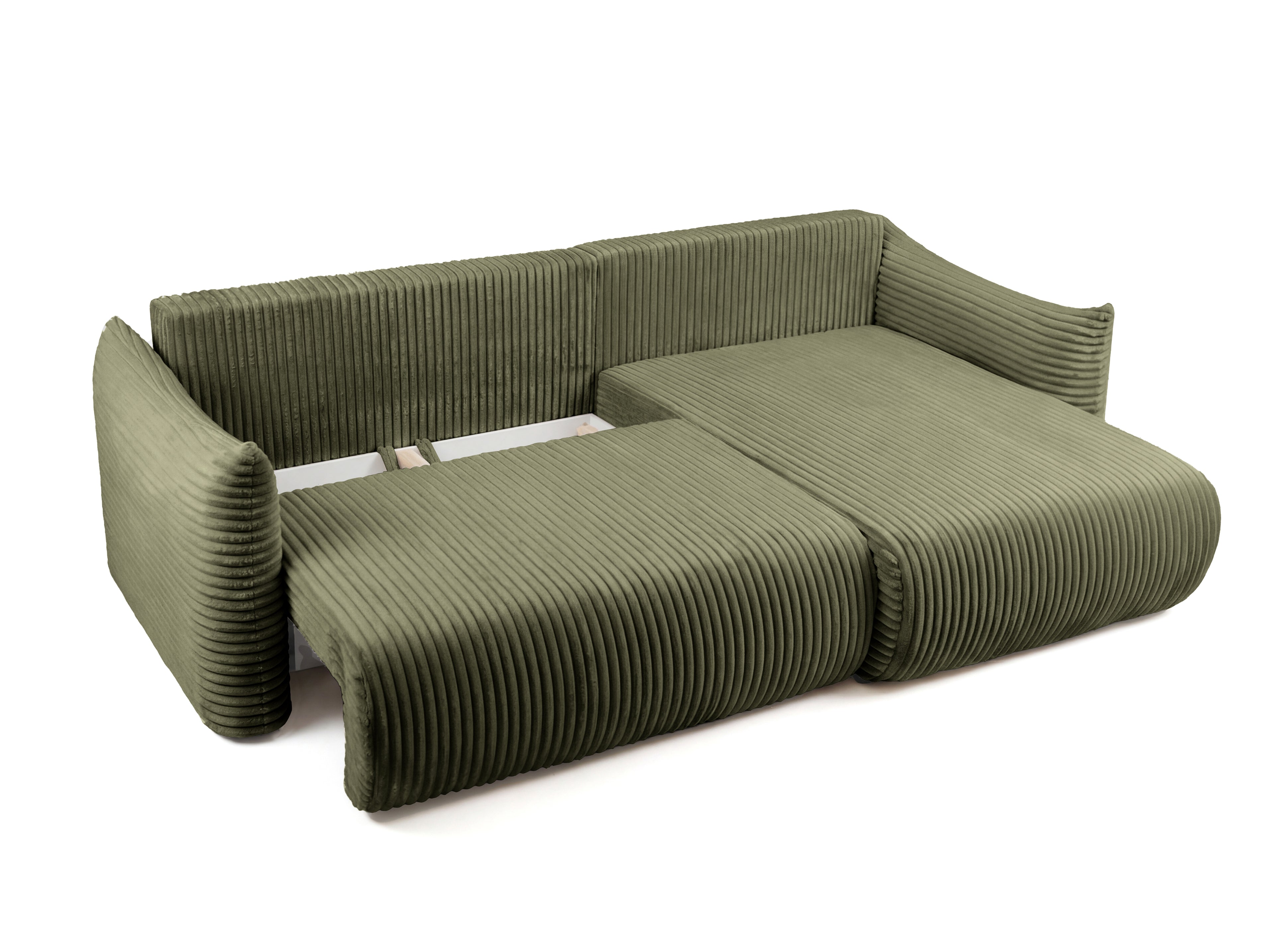 GLORIA 102.5'' Reversible Convertible Sectional Sofa - Green