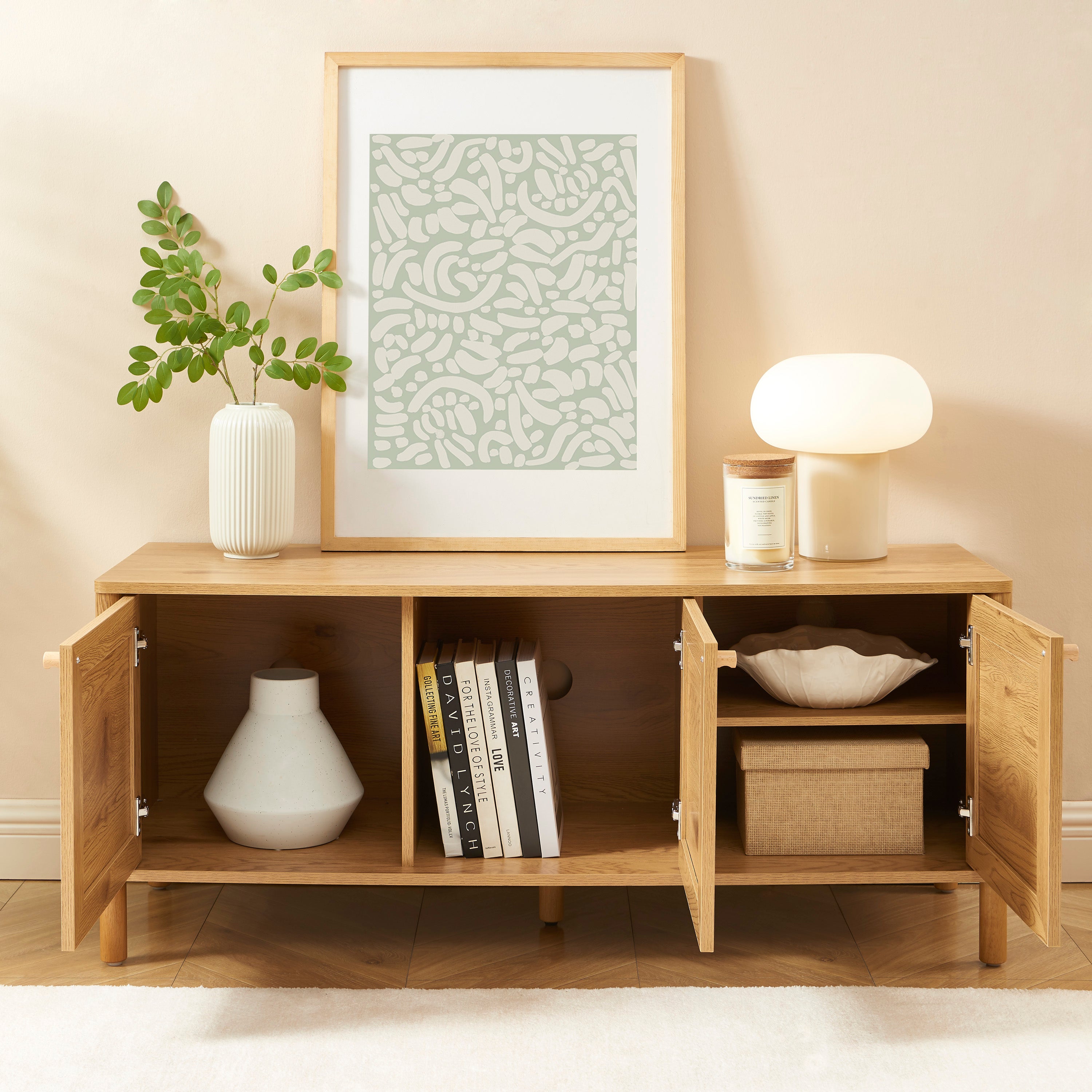 HAIDA TV Stand with Storage