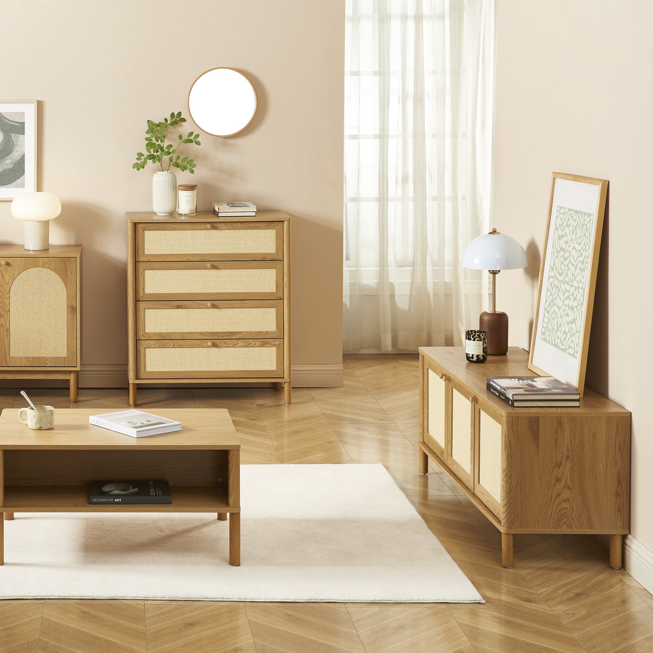 HAIDA TV Stand with Storage