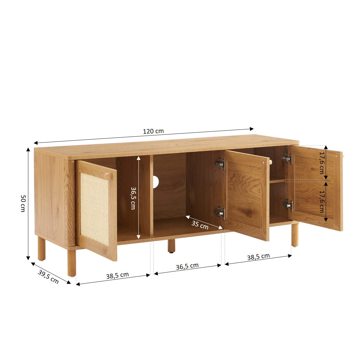 HAIDA TV Stand with Storage