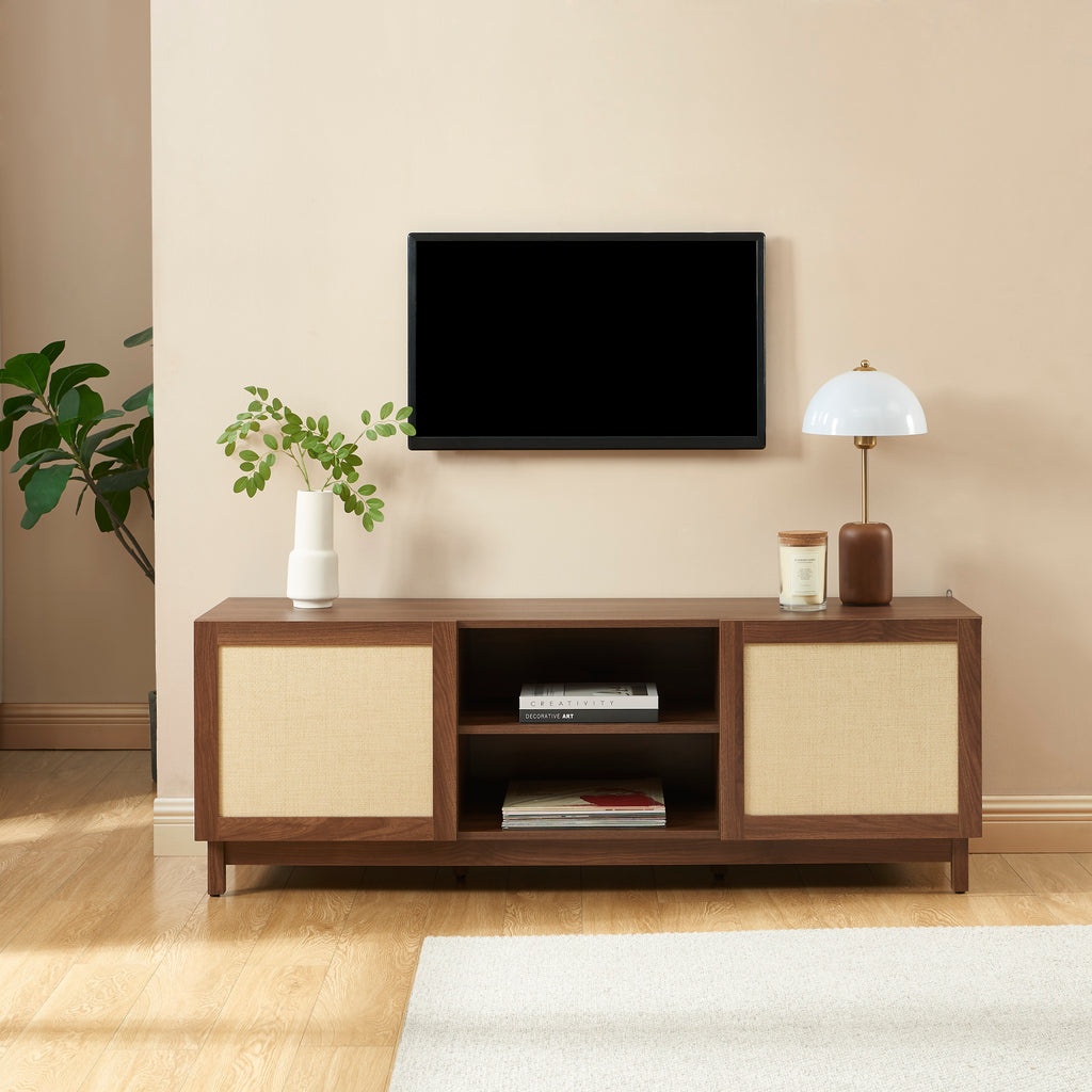 HARIA TV Stand with Open Shelving