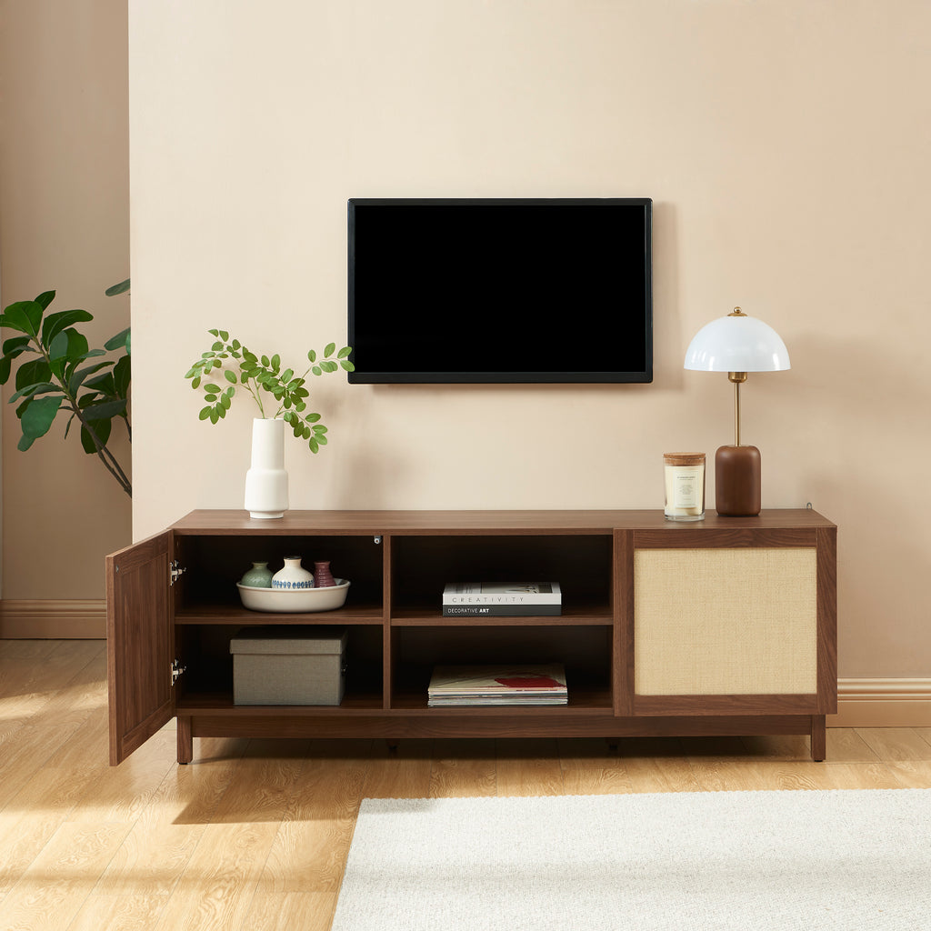 HARIA TV Stand with Open Shelving