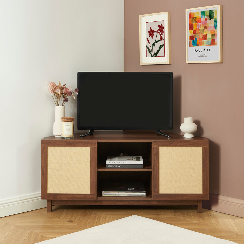 HARIA Corner TV Stand