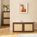 HARIA Shoe Bench - Dark wood