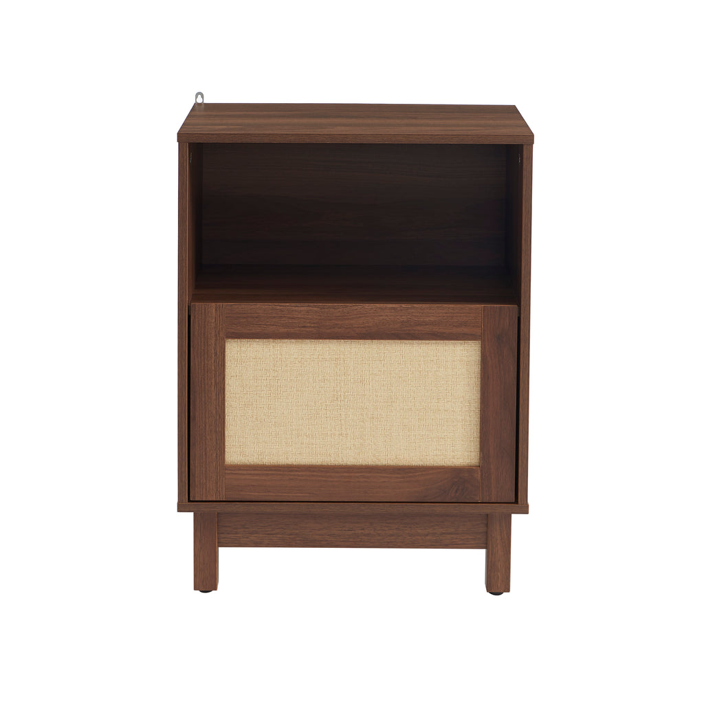 Set of 2 HARIA nightstands - Dark wood