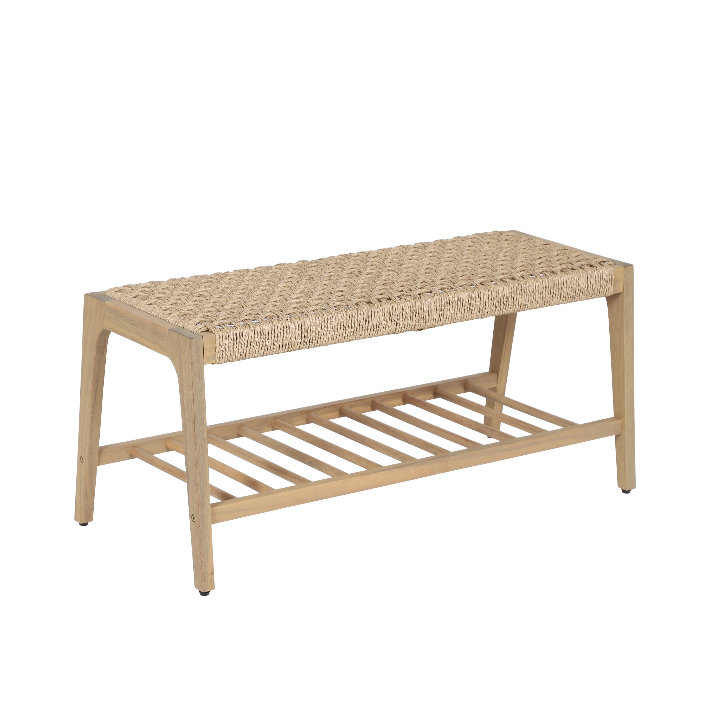 HUKA Indoor and Outdoor Bench - Light wood