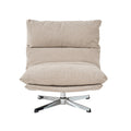 Swivel Armchair Hygea 1 Seater Fabric Taupe – Taupe