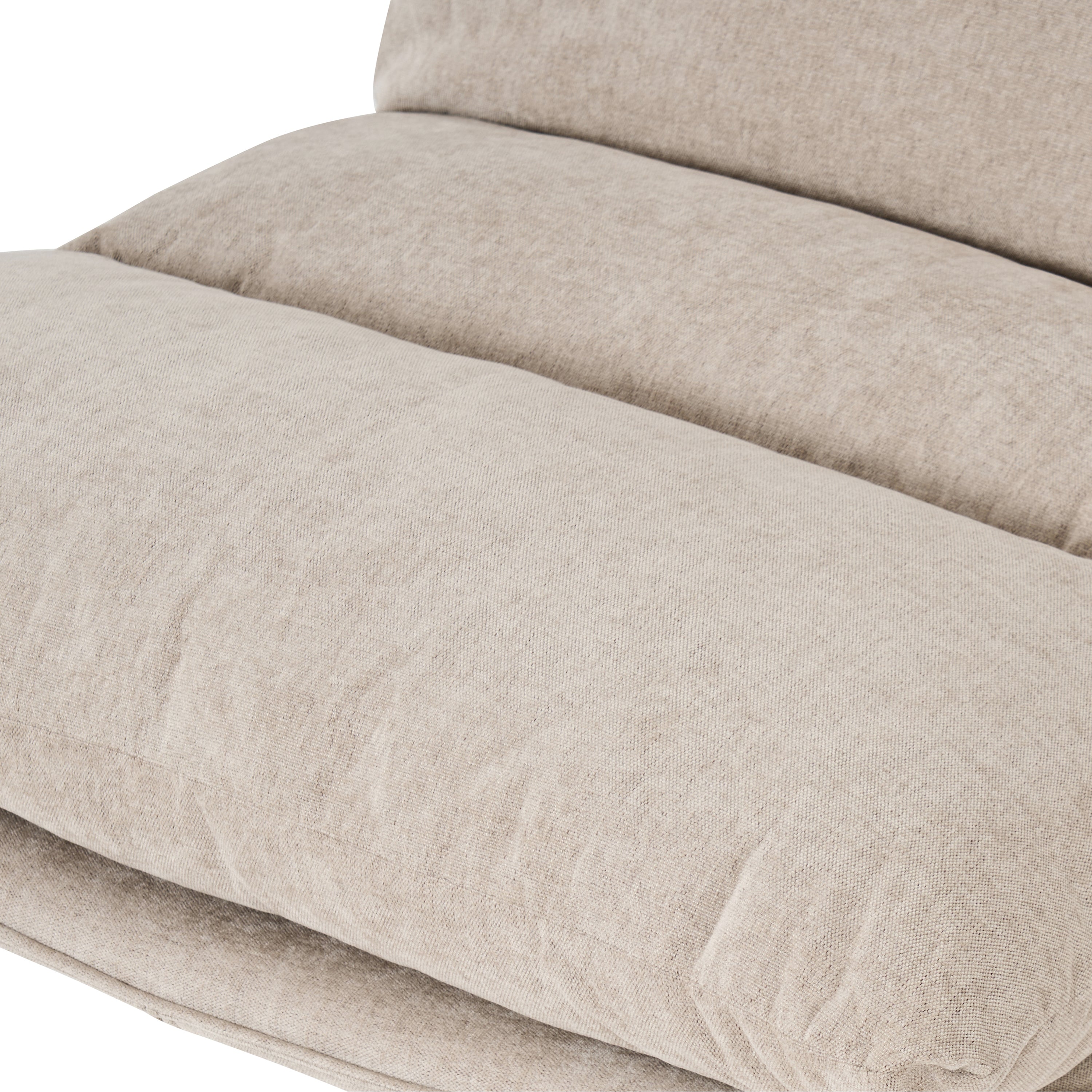 Swivel Armchair Hygea 1 Seater Fabric Taupe – Taupe