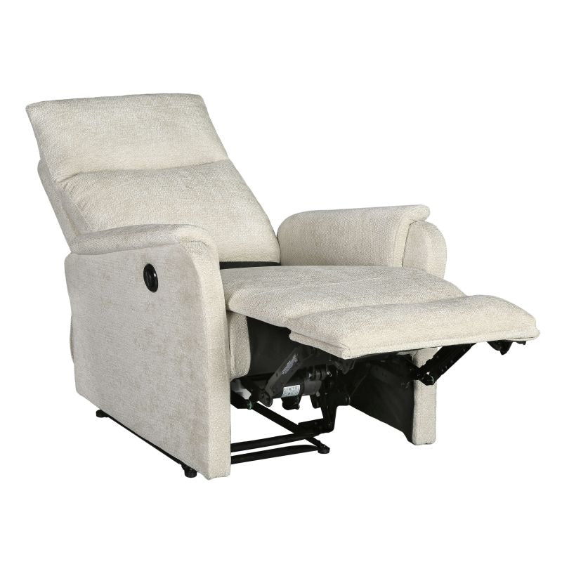 Electric Recliner Armchair Argoli 1 Seater Fabric – Beige