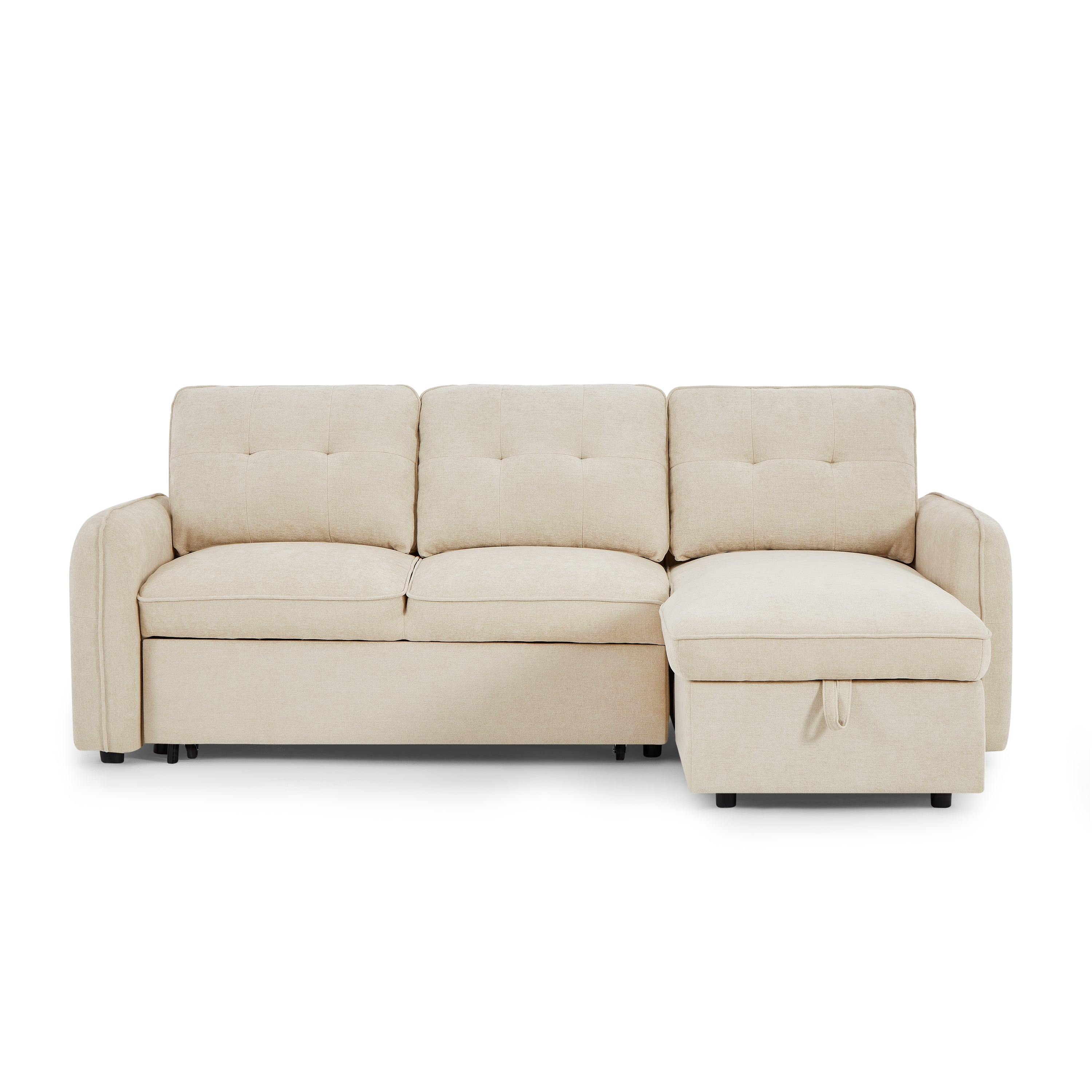 IMPA Fabric Corner Sofa – Beige