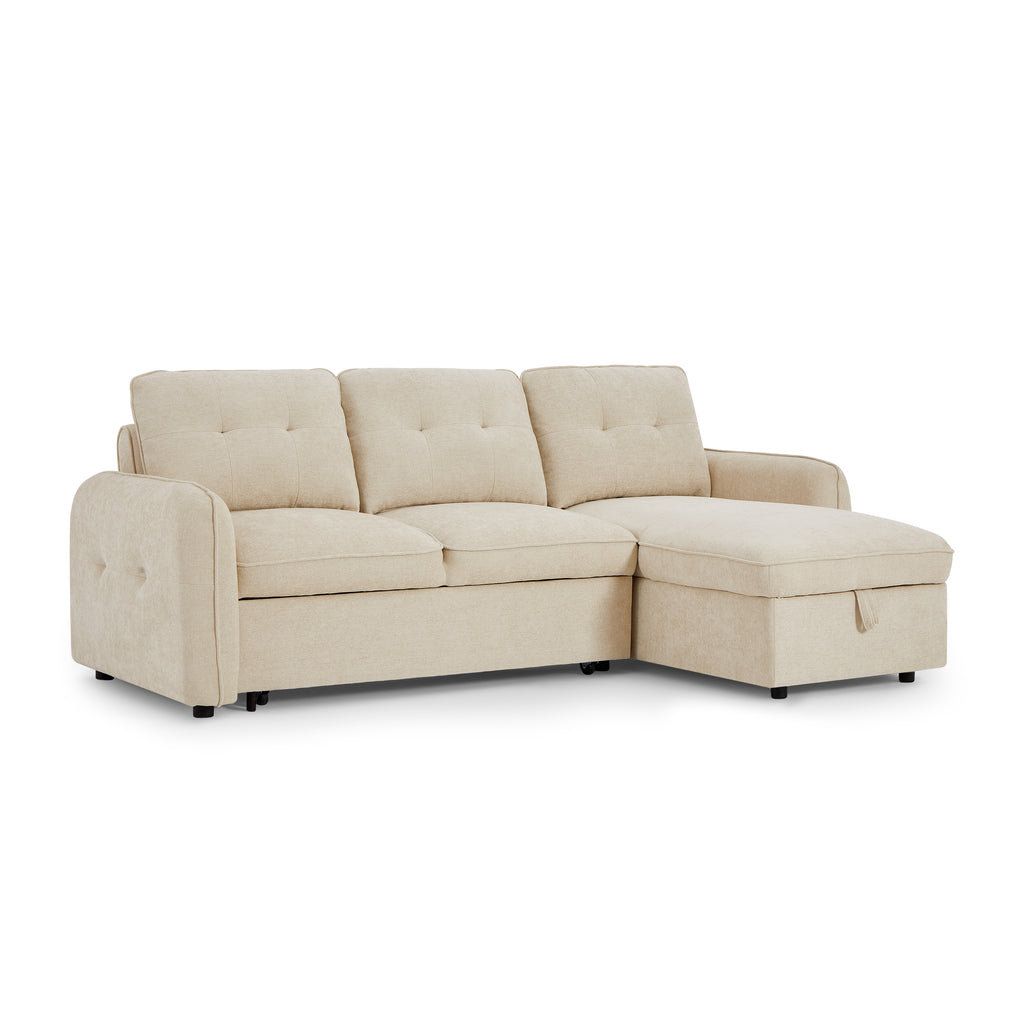 IMPA Fabric Corner Sofa – Beige