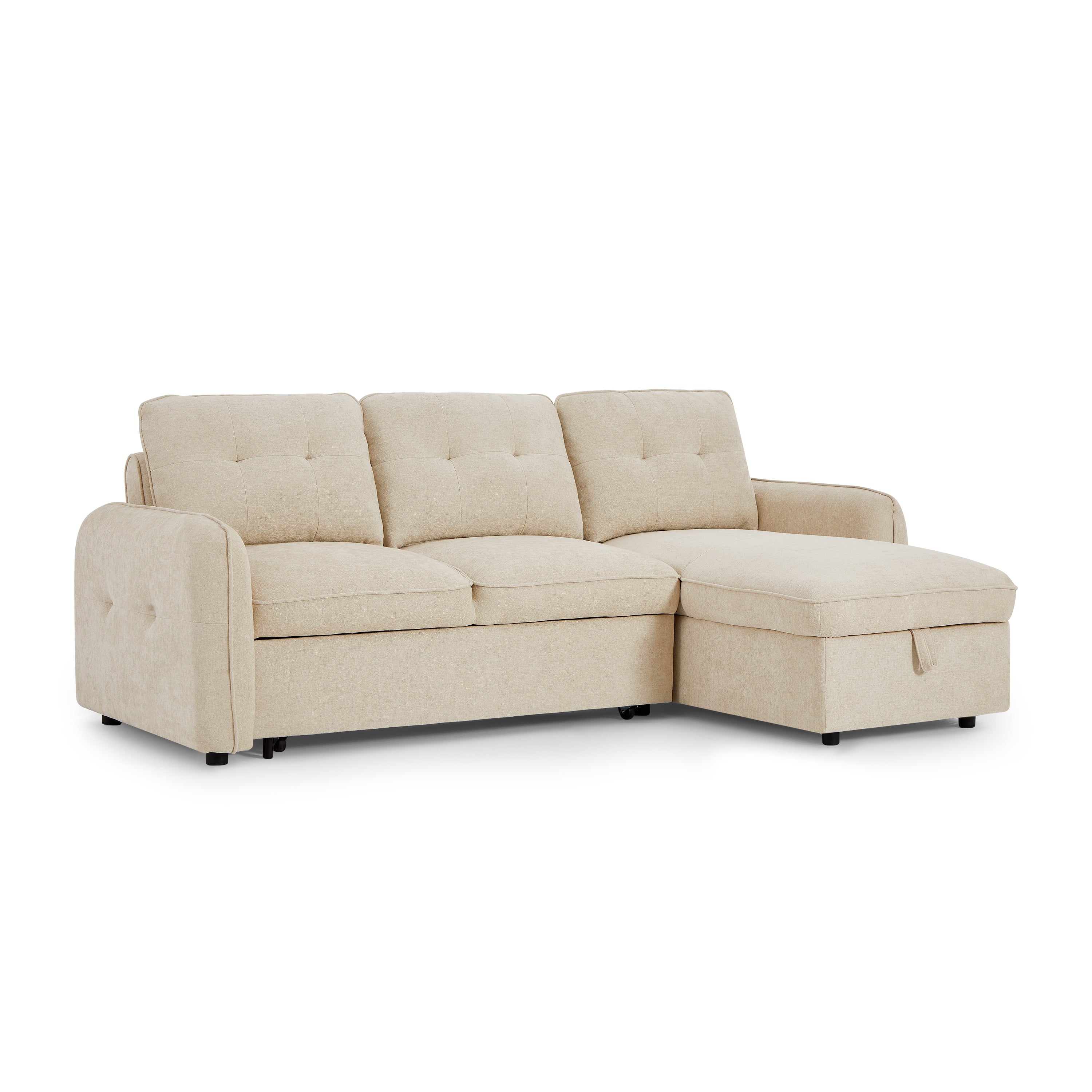 IMPA Fabric Corner Sofa – Beige