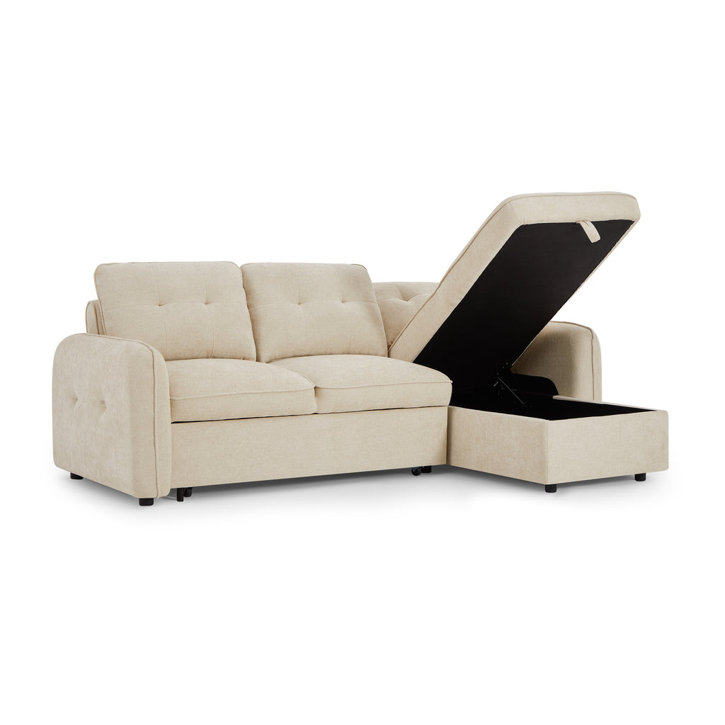 IMPA Fabric Corner Sofa – Beige