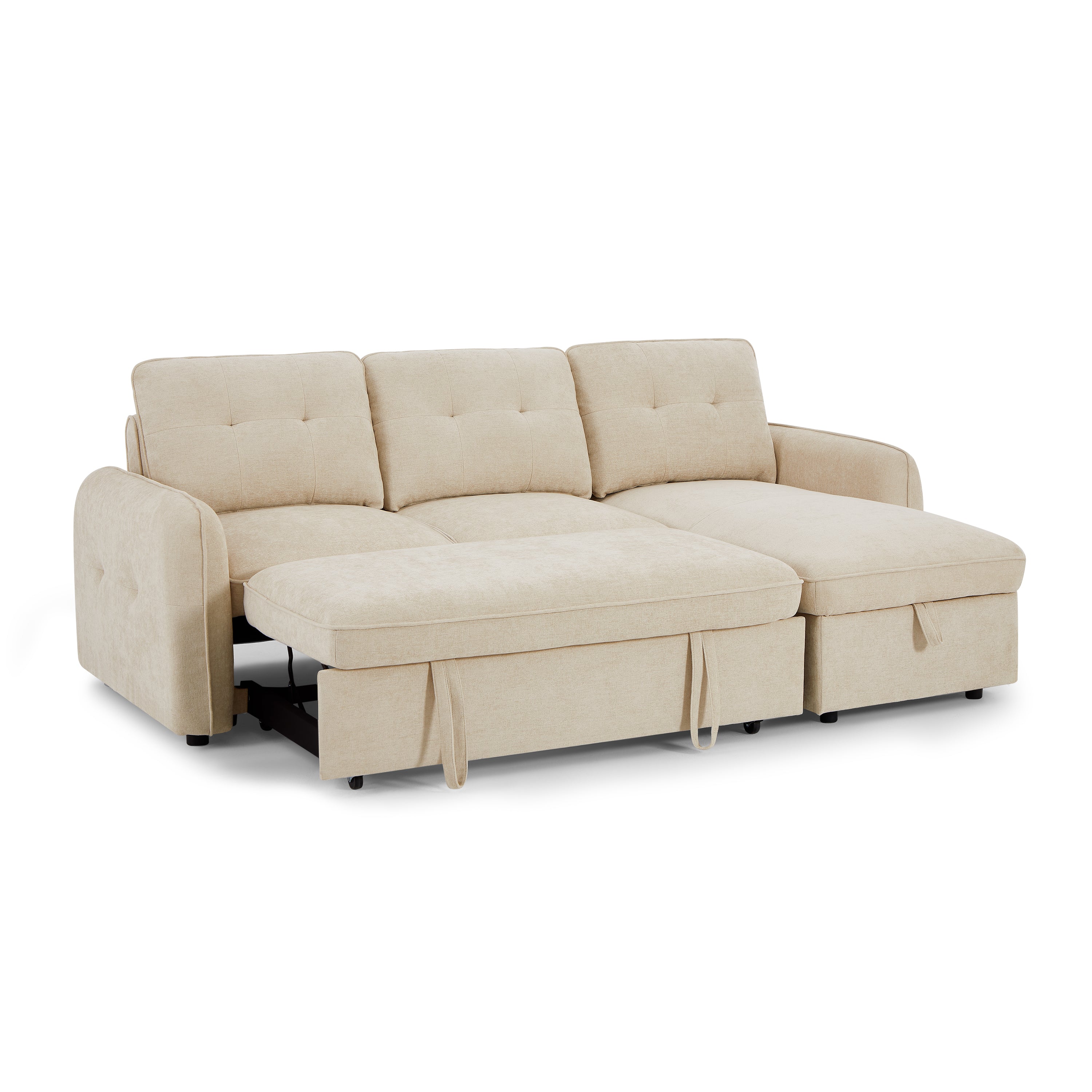IMPA Fabric Corner Sofa – Beige