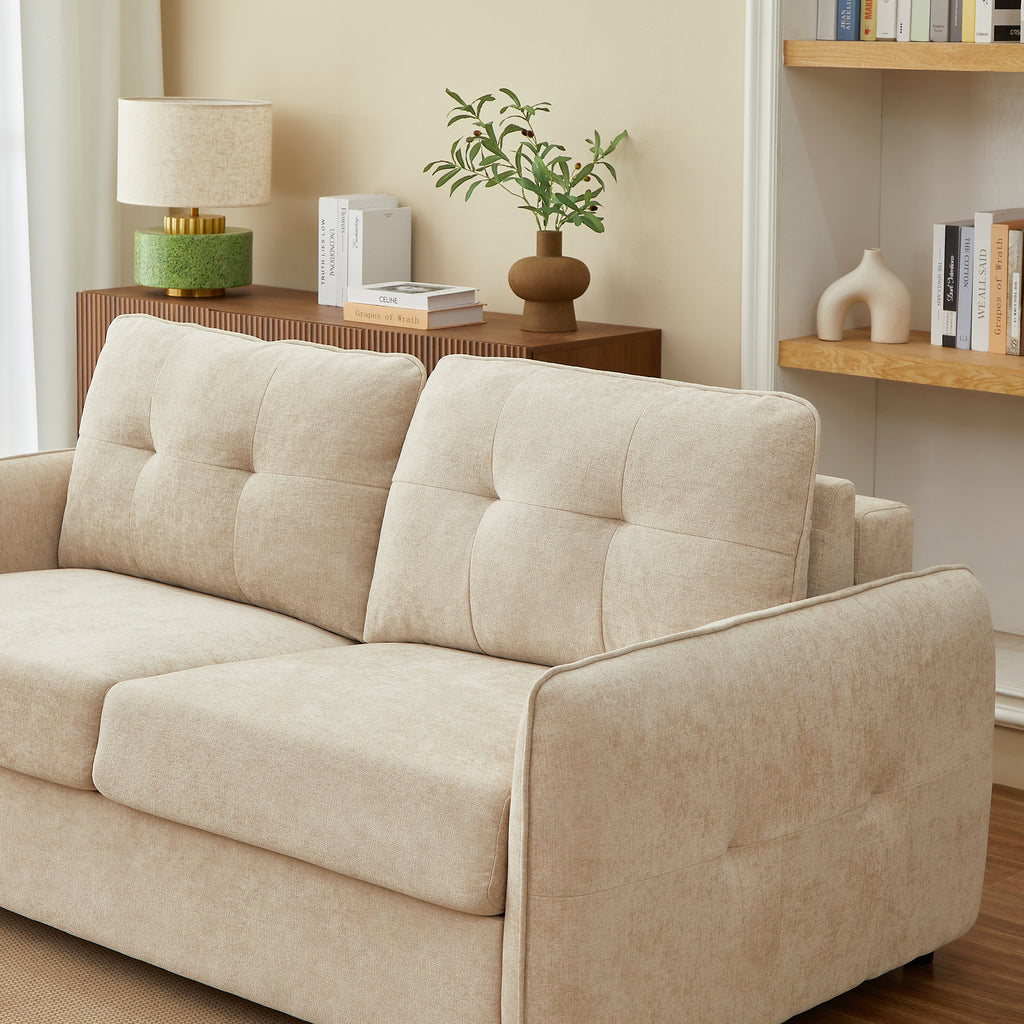 IMPA 3-Seater Convertible Sleeper Sofa – Chenille Fabric Living Room Furniture