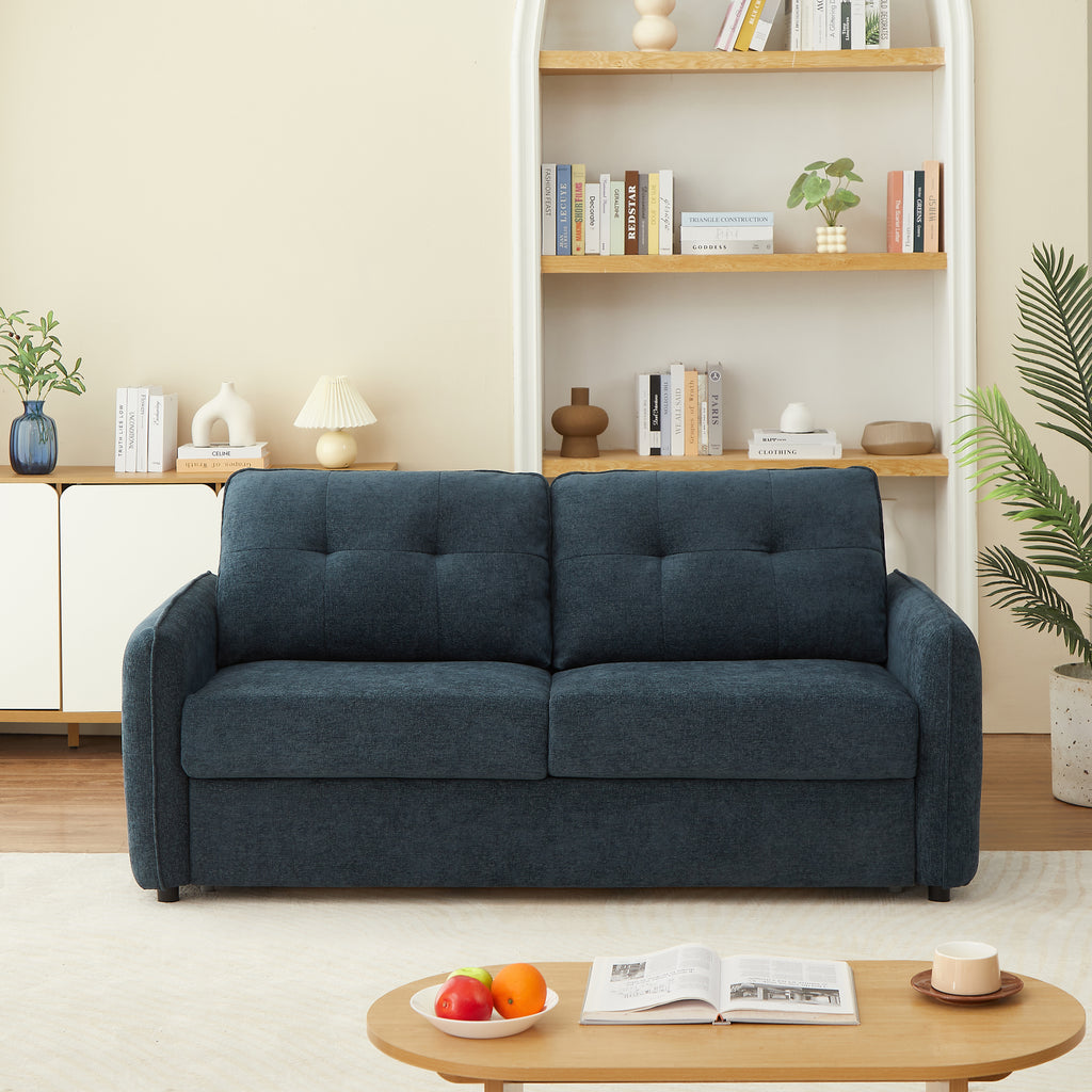IMPA 3-Seater Convertible Sleeper Sofa – Chenille Fabric Living Room Furniture