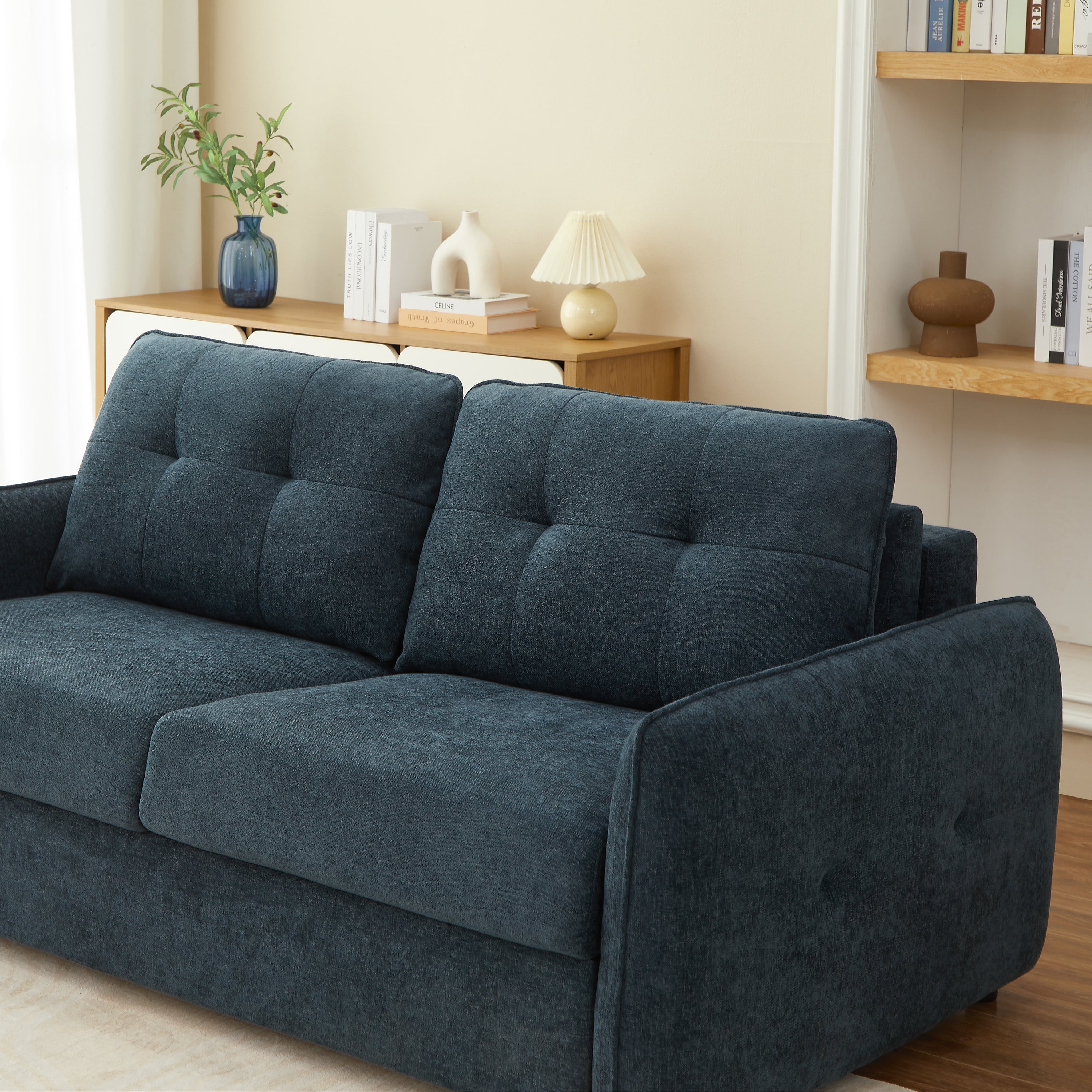 IMPA 3-Seater Convertible Sleeper Sofa – Chenille Fabric Living Room Furniture