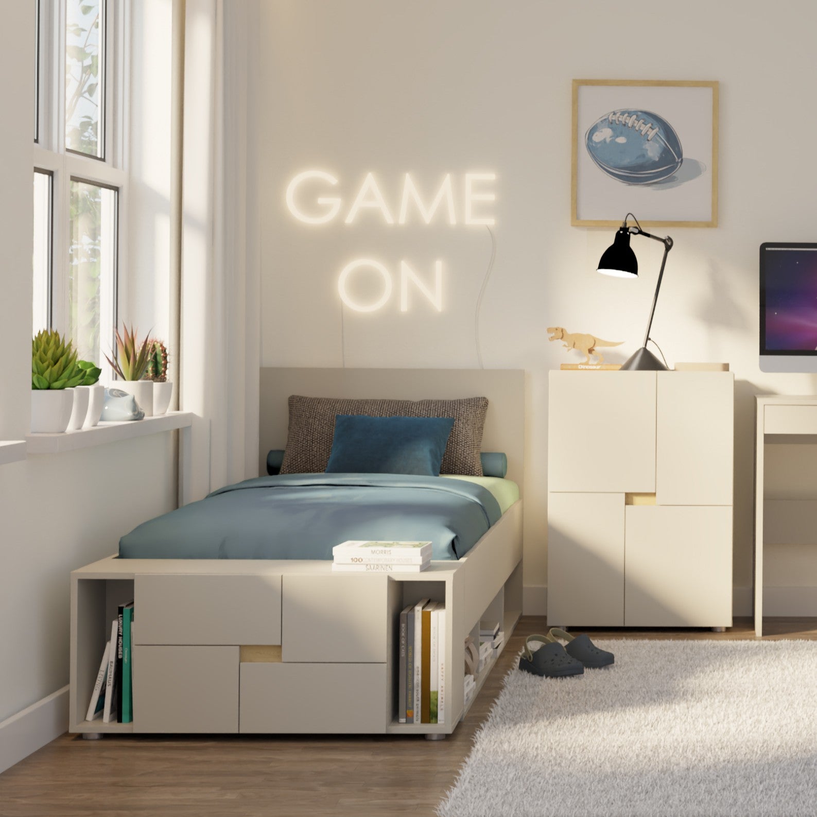 INGA Kids Bookcase with Doors