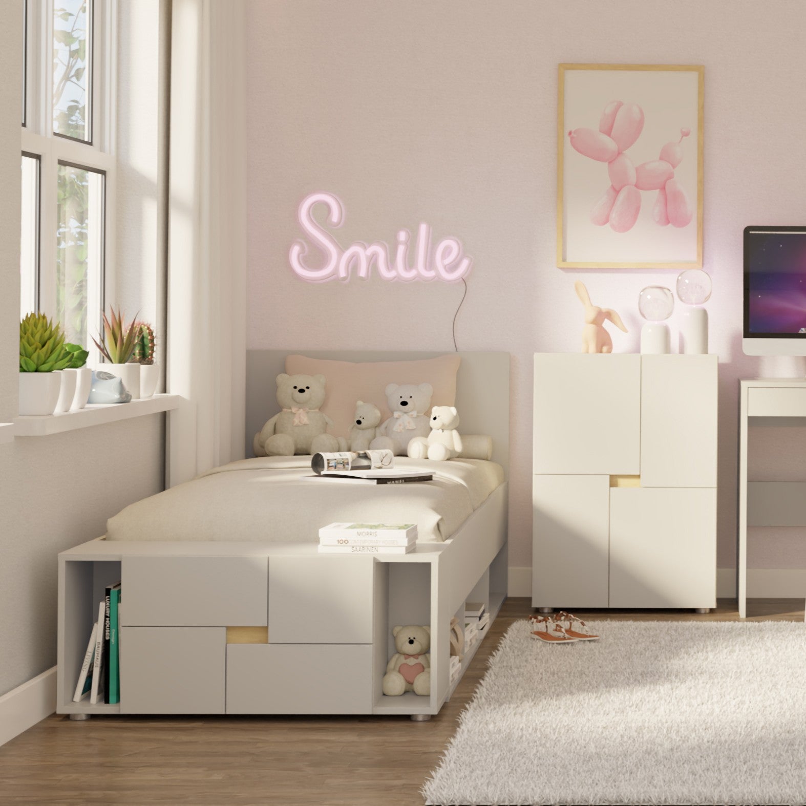 INGA Kids Bookcase with Doors