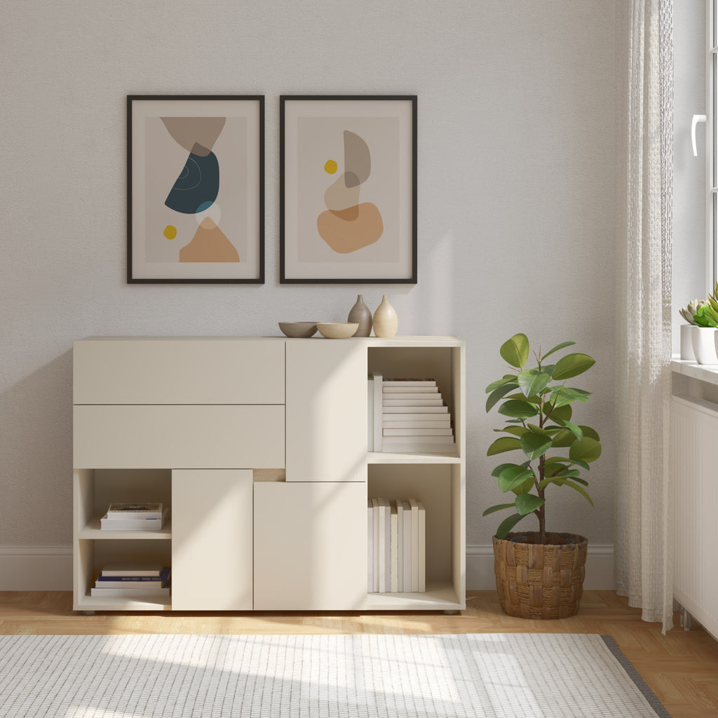 INGA Kids Bookcase 47.2" x 33.5" - Beige