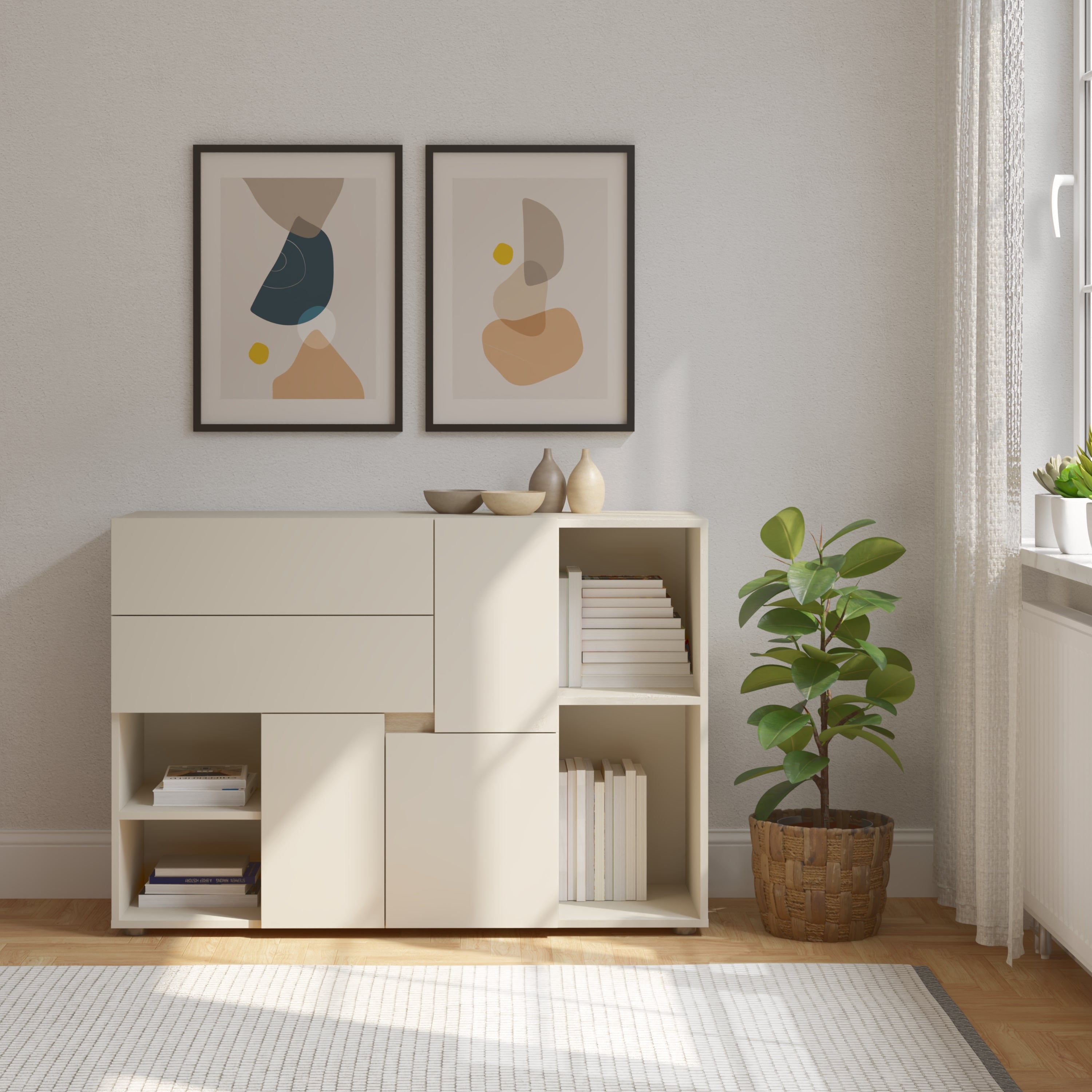 INGA Kids Bookcase with Doors