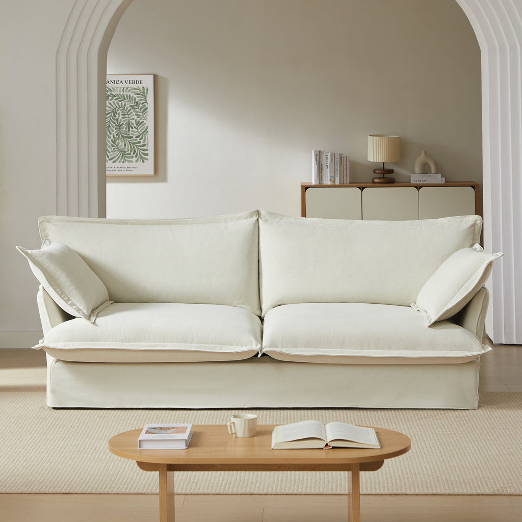 IROKO 87.5'' 3-Seater Sofa - Beige