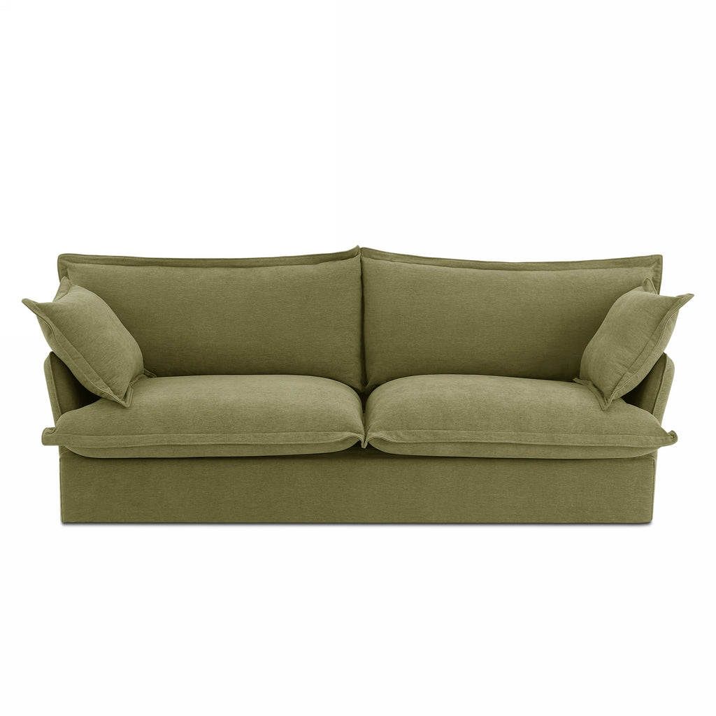 IROKO Fabric Straight Sofa – Green