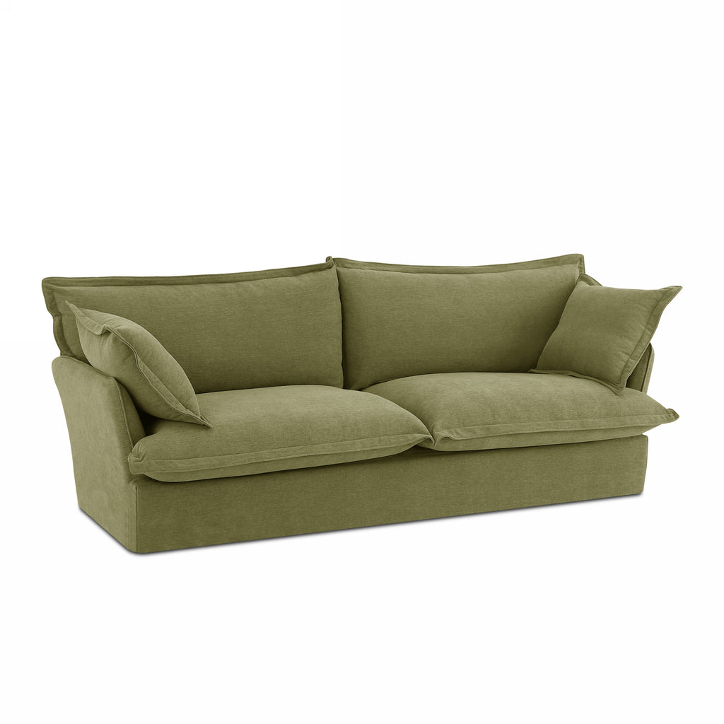 IROKO Fabric Straight Sofa – Green