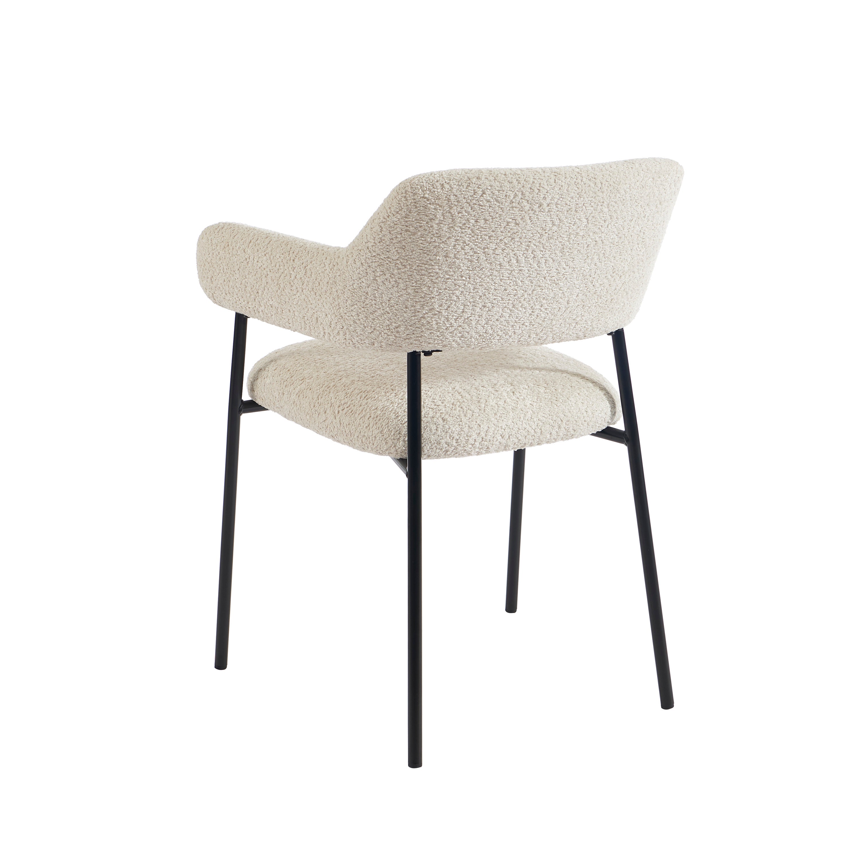 IVAN Set of 2 Upholstered Dining Chairs – Beige
