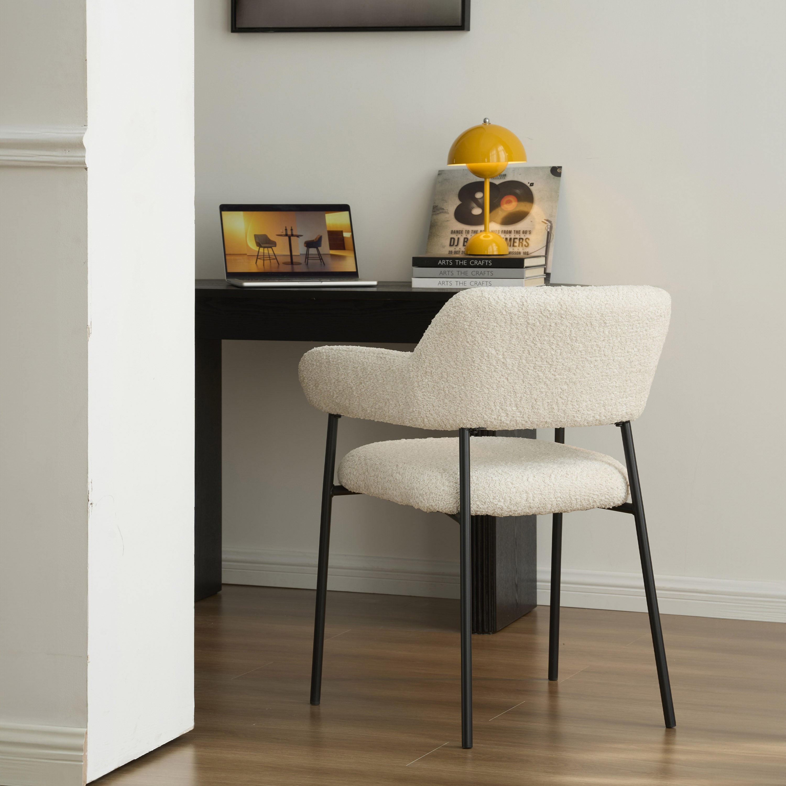 IVAN Set of 2 Upholstered Dining Chairs – Beige