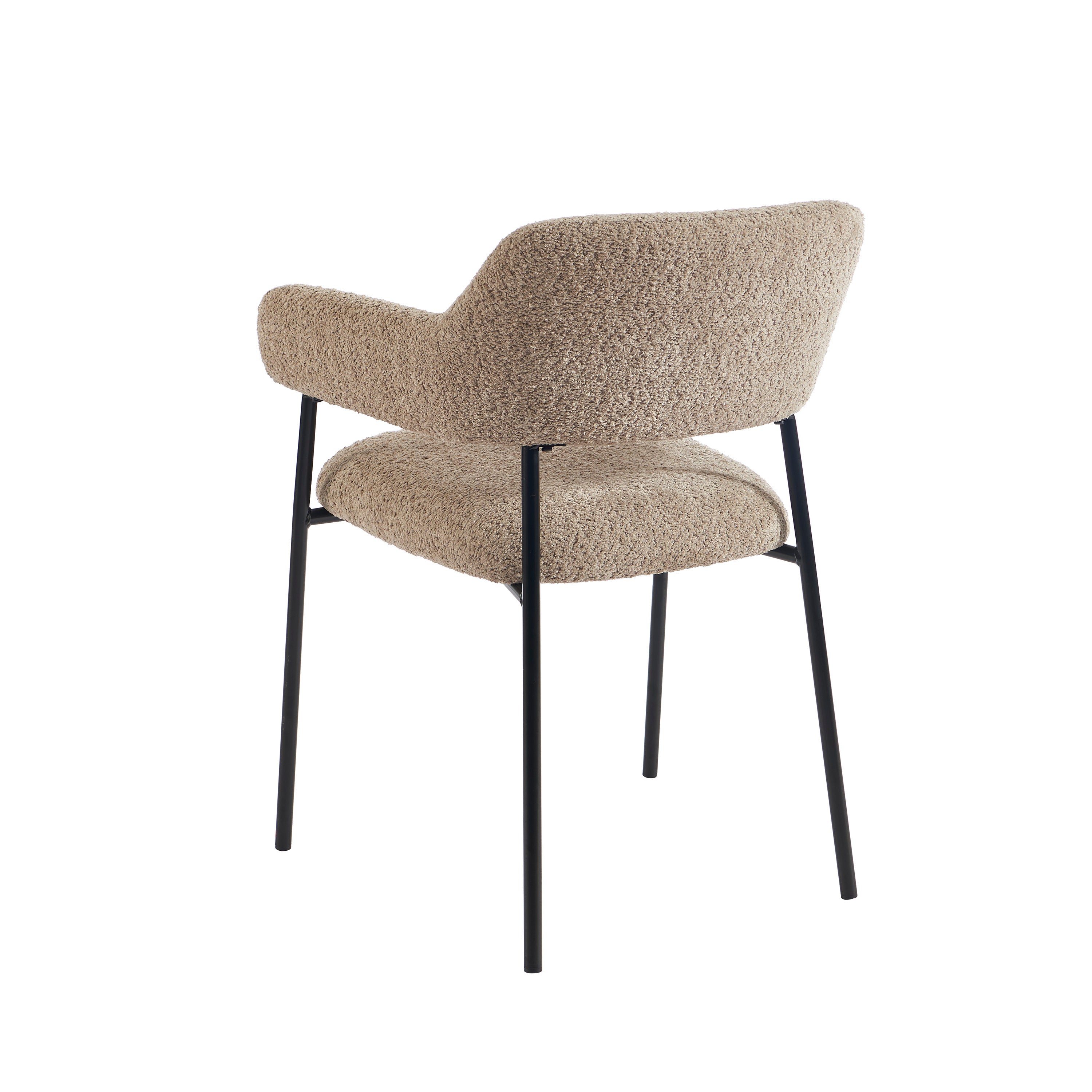 IVAN Set of 2 Upholstered Dining Chairs – Brown