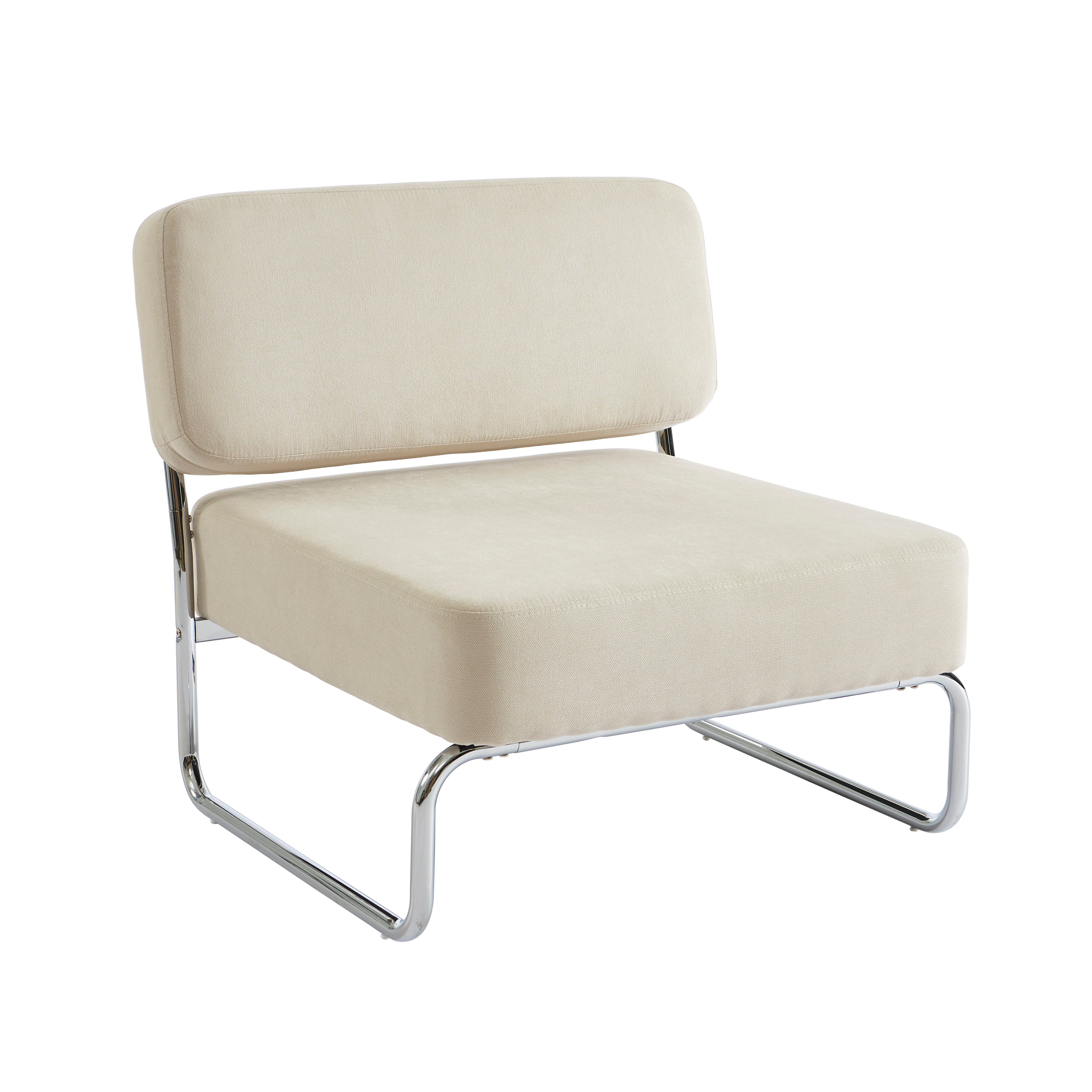 JACK Fabric Accent Armchair – Beige