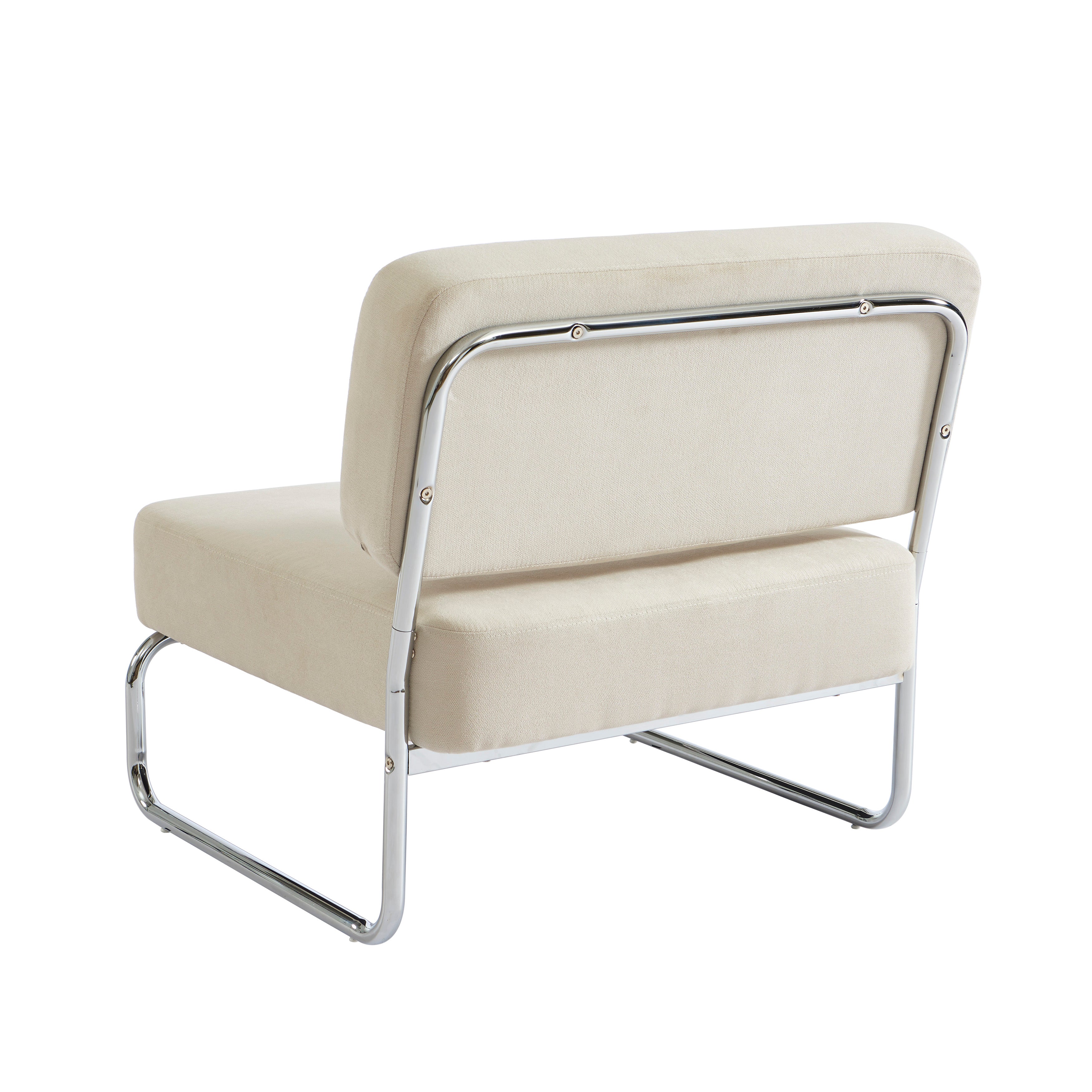 JACK Fabric Accent Armchair – Beige