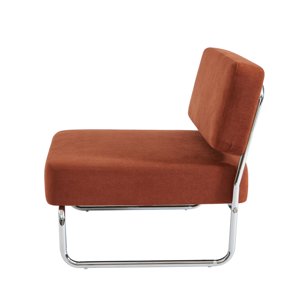 JACK Fabric Accent Armchair – Terracotta
