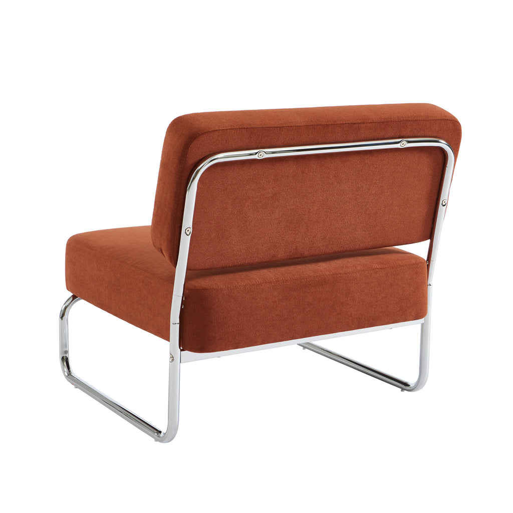 JACK Fabric Accent Armchair – Terracotta