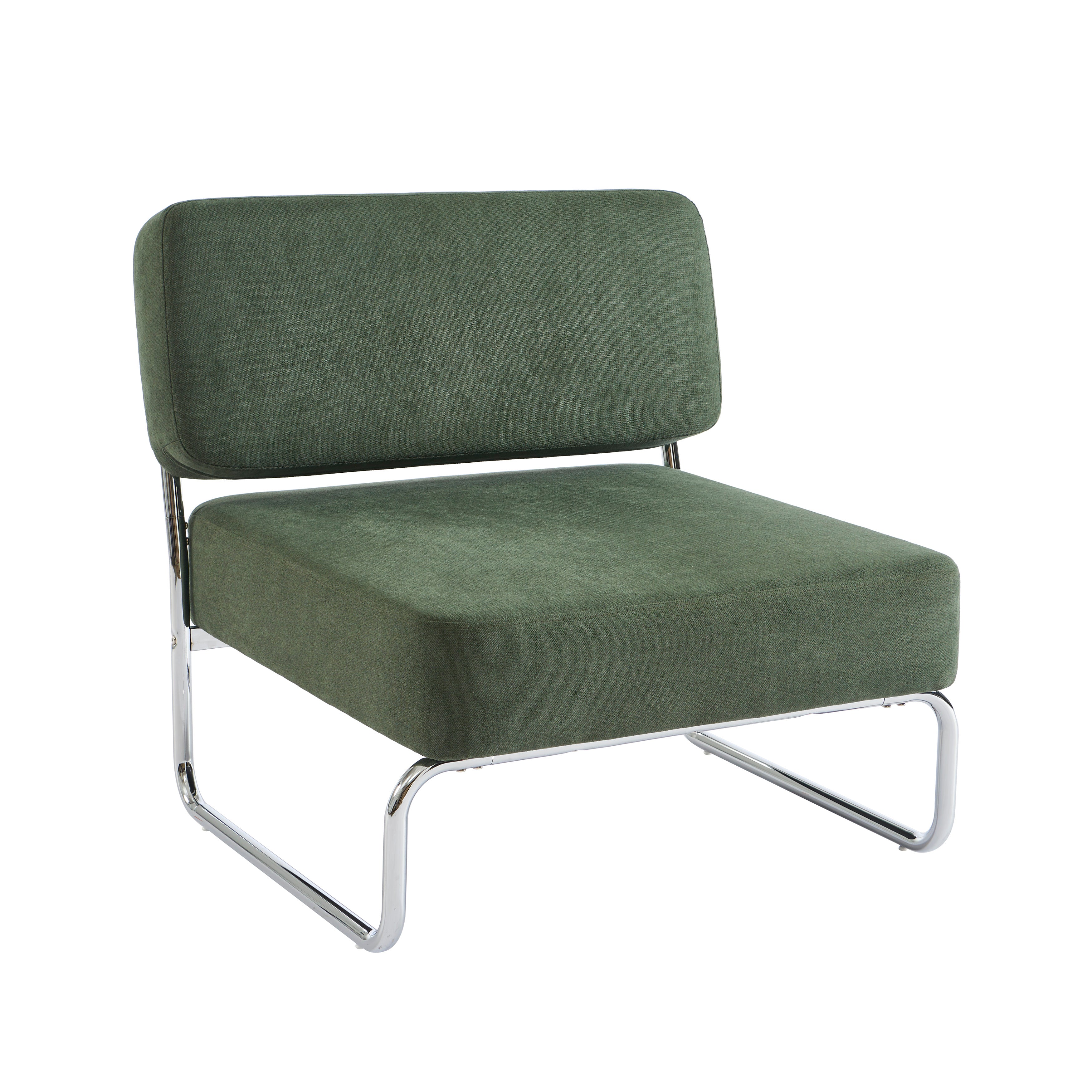 JACK Fabric Accent Armchair – Green