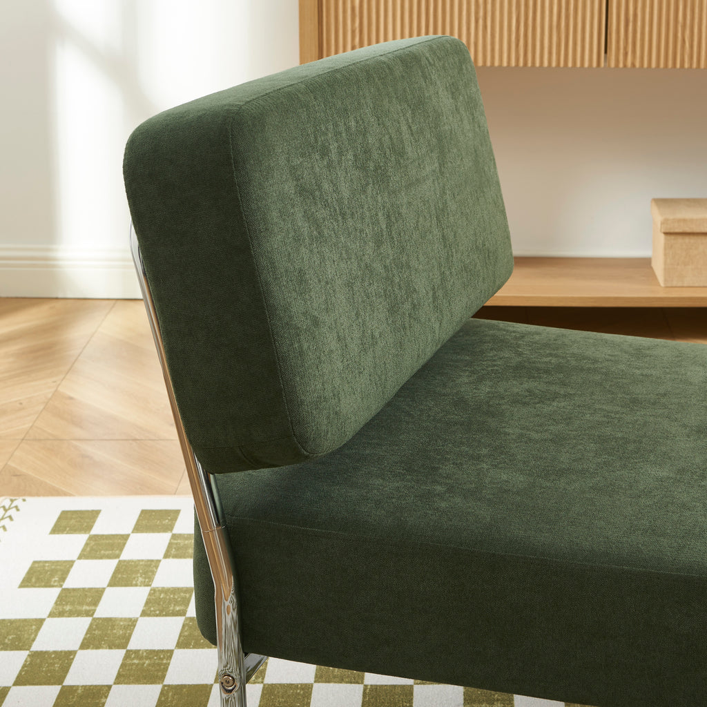 JACK Fabric Accent Armchair – Green