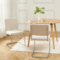 JACK Set of 2 Upholstered Dining Chairs – Beige