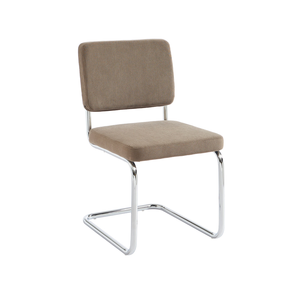 JACK Set of 2 Upholstered Dining Chairs – Greige