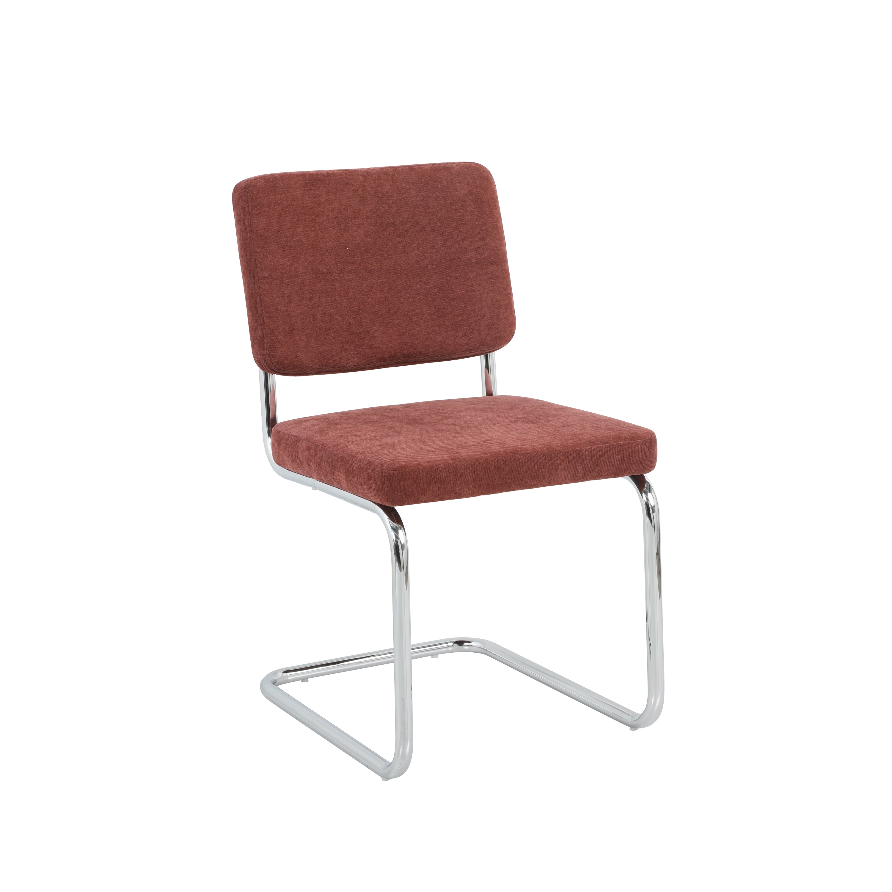 JACK Set of 2 Upholstered Dining Chairs  - Red