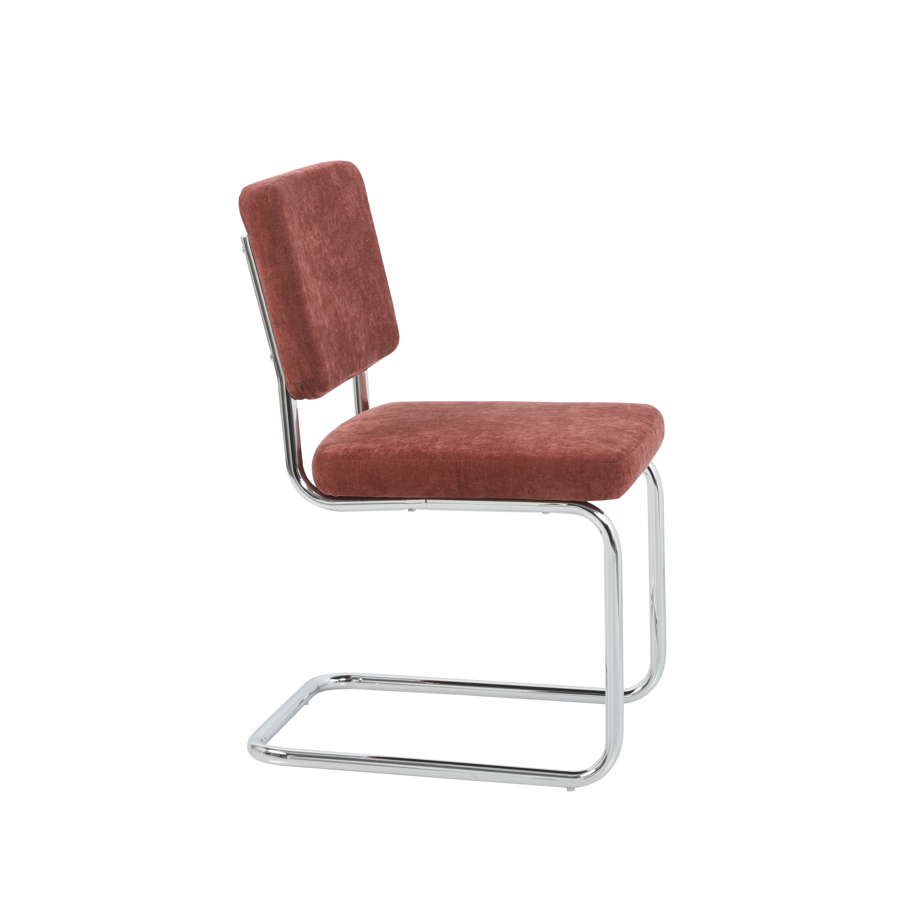 JACK Set of 2 Upholstered Dining Chairs  - Red