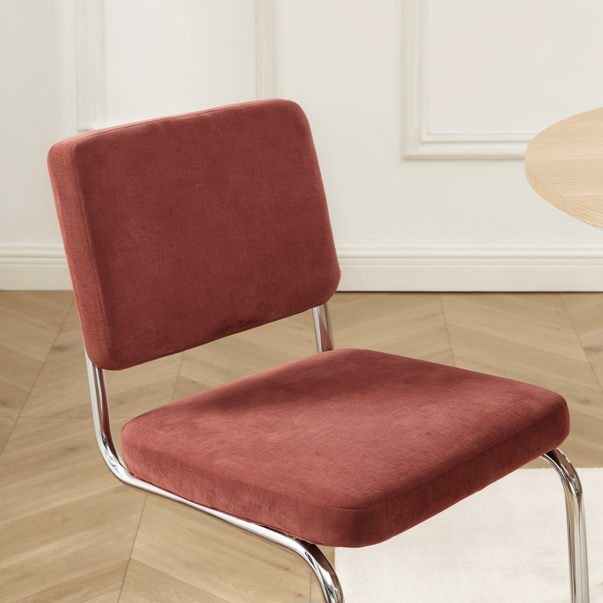 JACK Set of 2 Upholstered Dining Chairs - Red