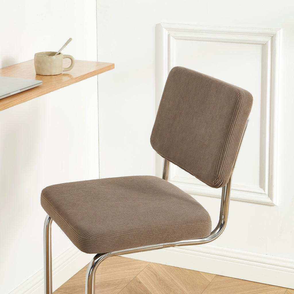 JACK Set of 2 Upholstered Bar Stools – Greige