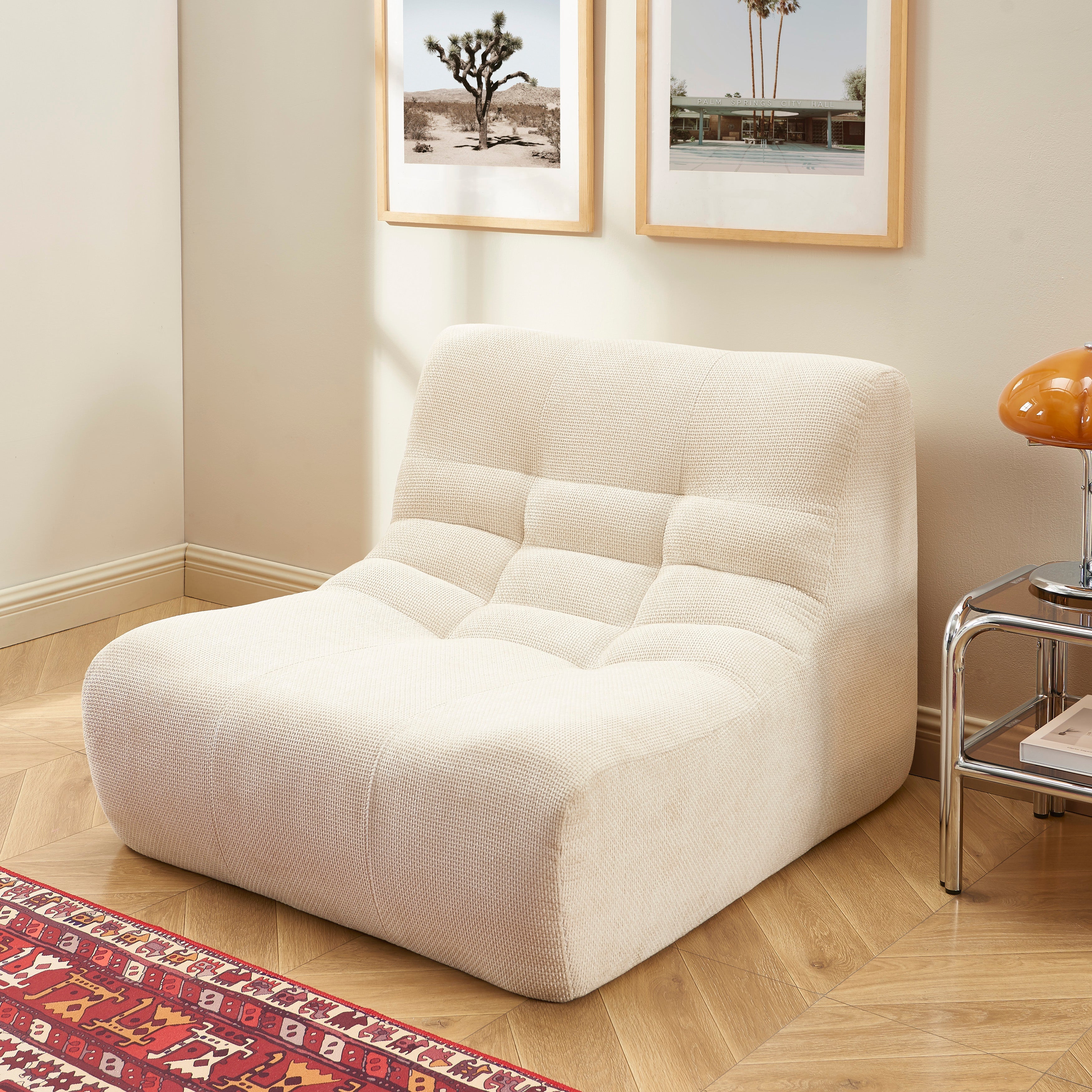 JANIS Modular Accent Chair - Off White