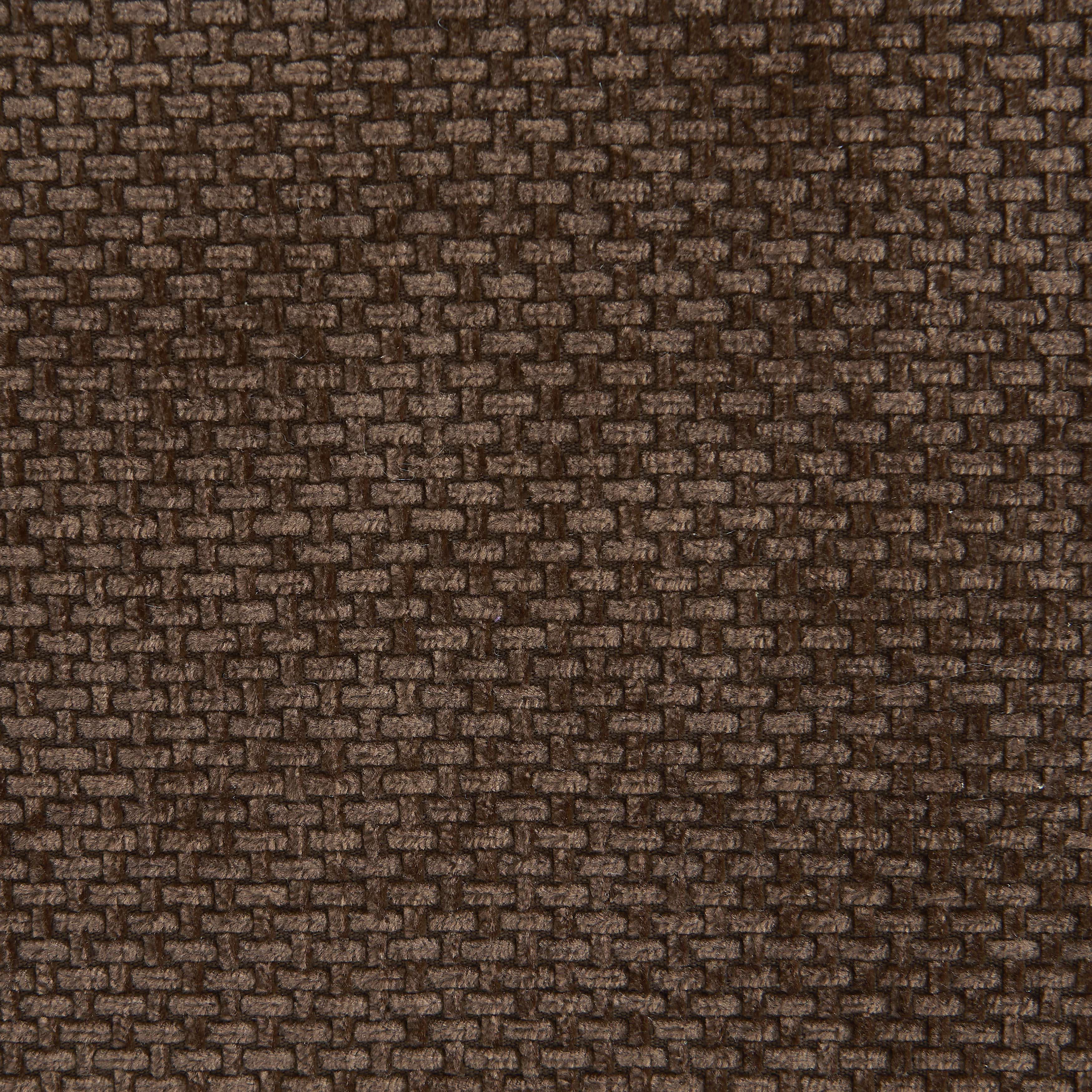 JANIS Modular Chenille Armchair with Compact Delivery – Brown